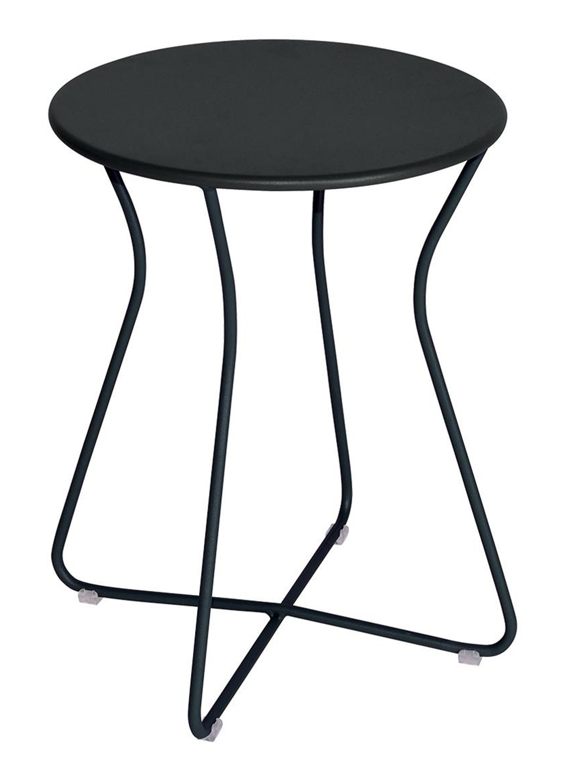 Fermob Cocotte kruk 45 cm - voorkant grijs