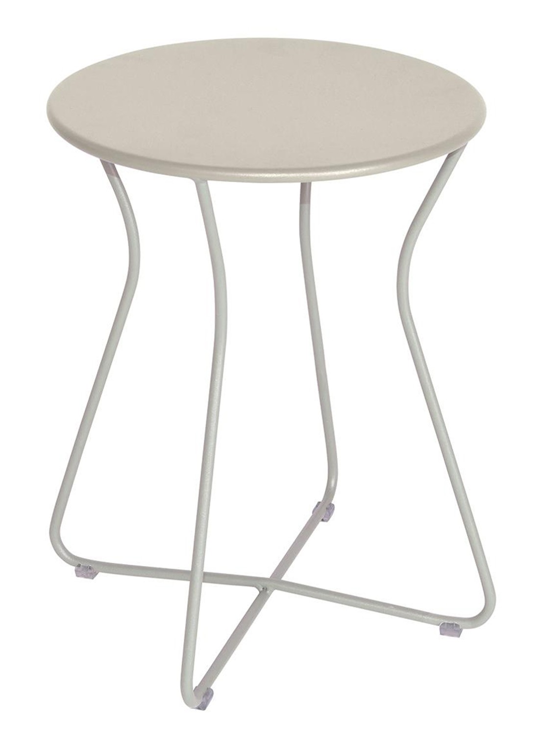 Fermob Cocotte kruk 45 cm - voorkant grijs