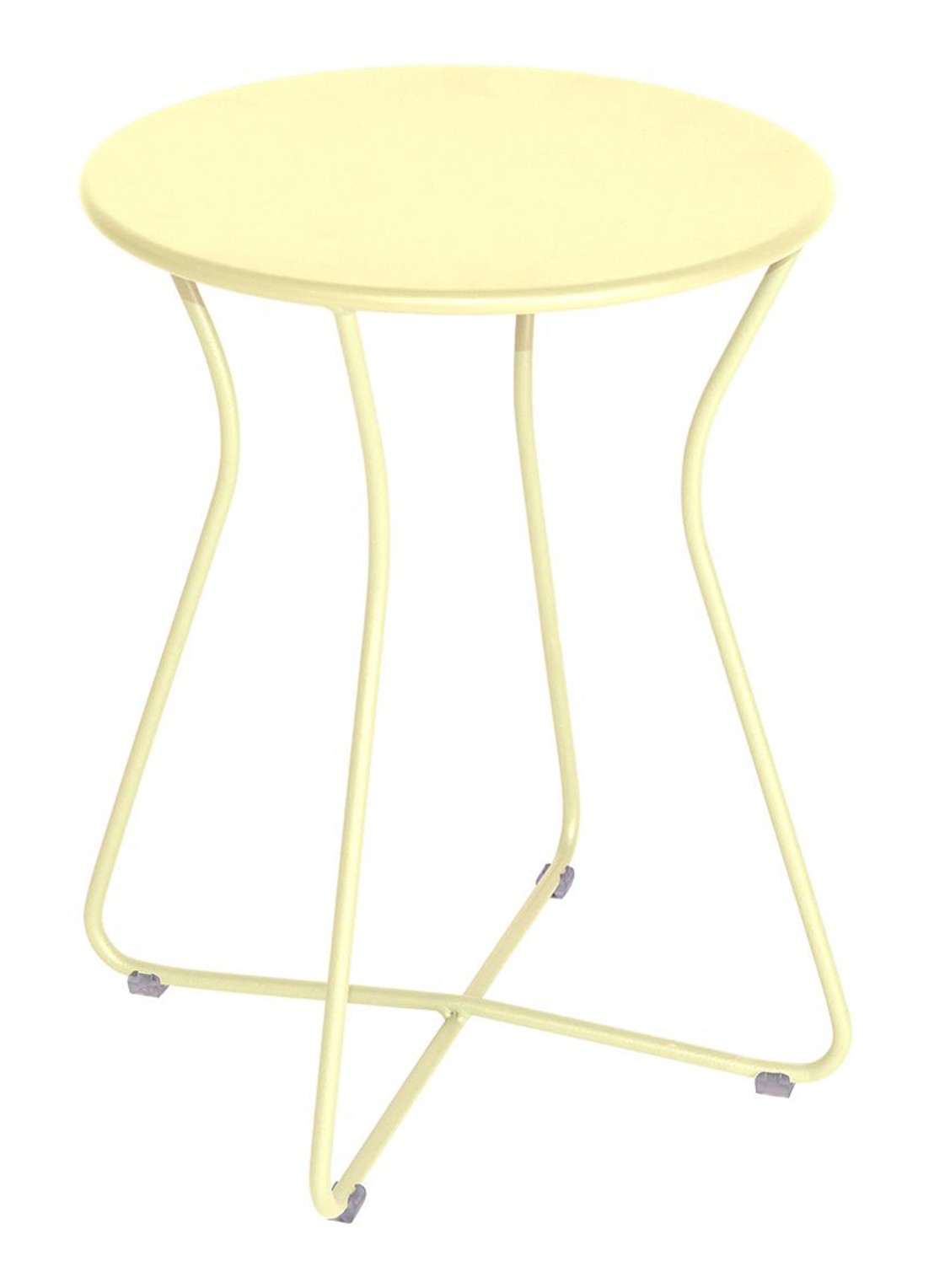 Fermob Cocotte kruk 45 cm - voorkant geel