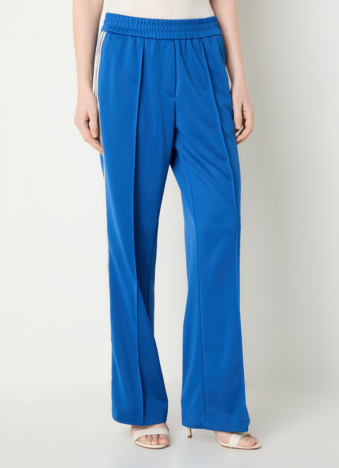 Fifth House Gino high waist straight fit trackpants met steekzakken - detail 2 royalblauw