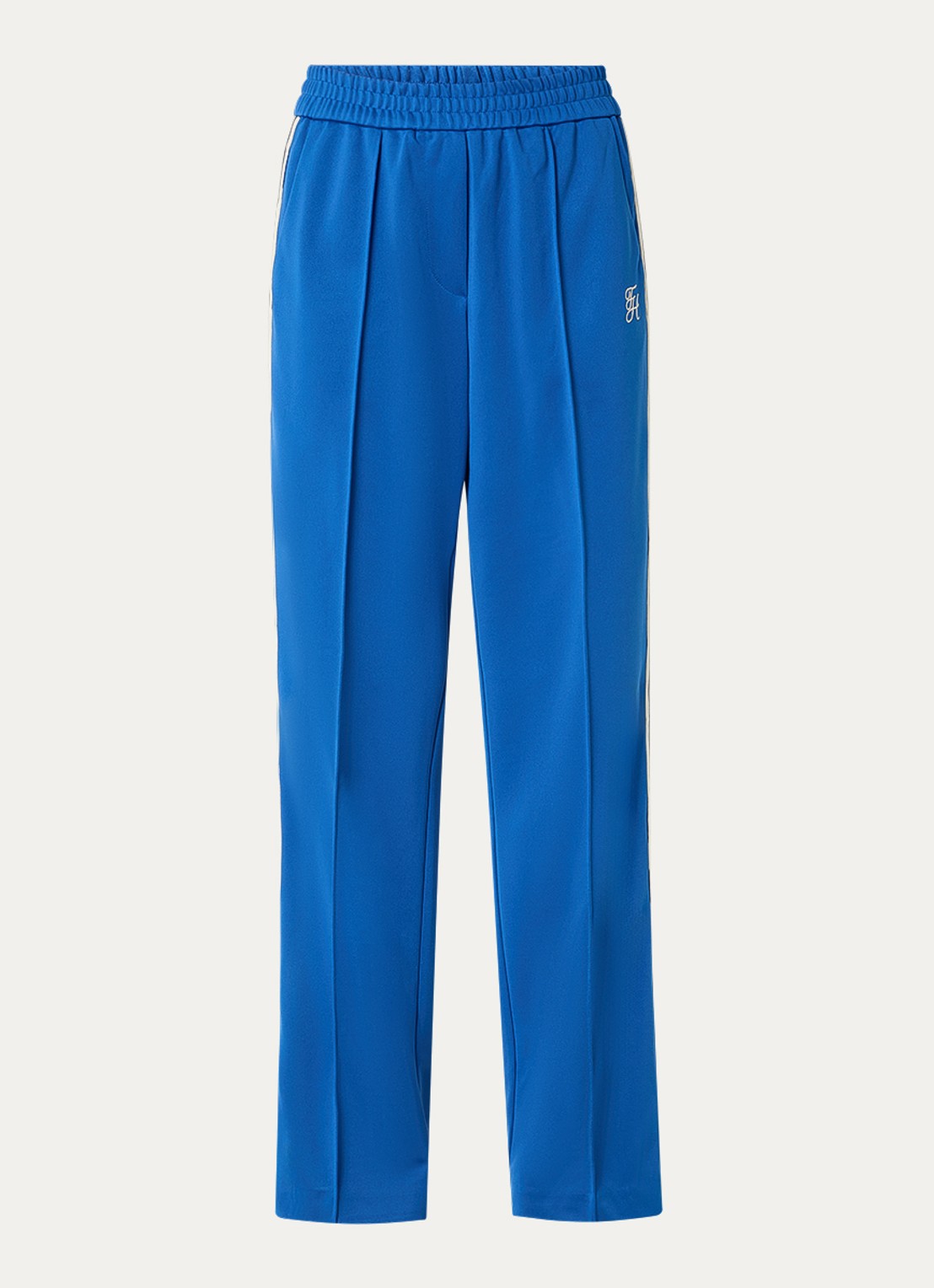 Fifth House Gino high waist straight fit trackpants met steekzakken - voorkant 3 royalblauw