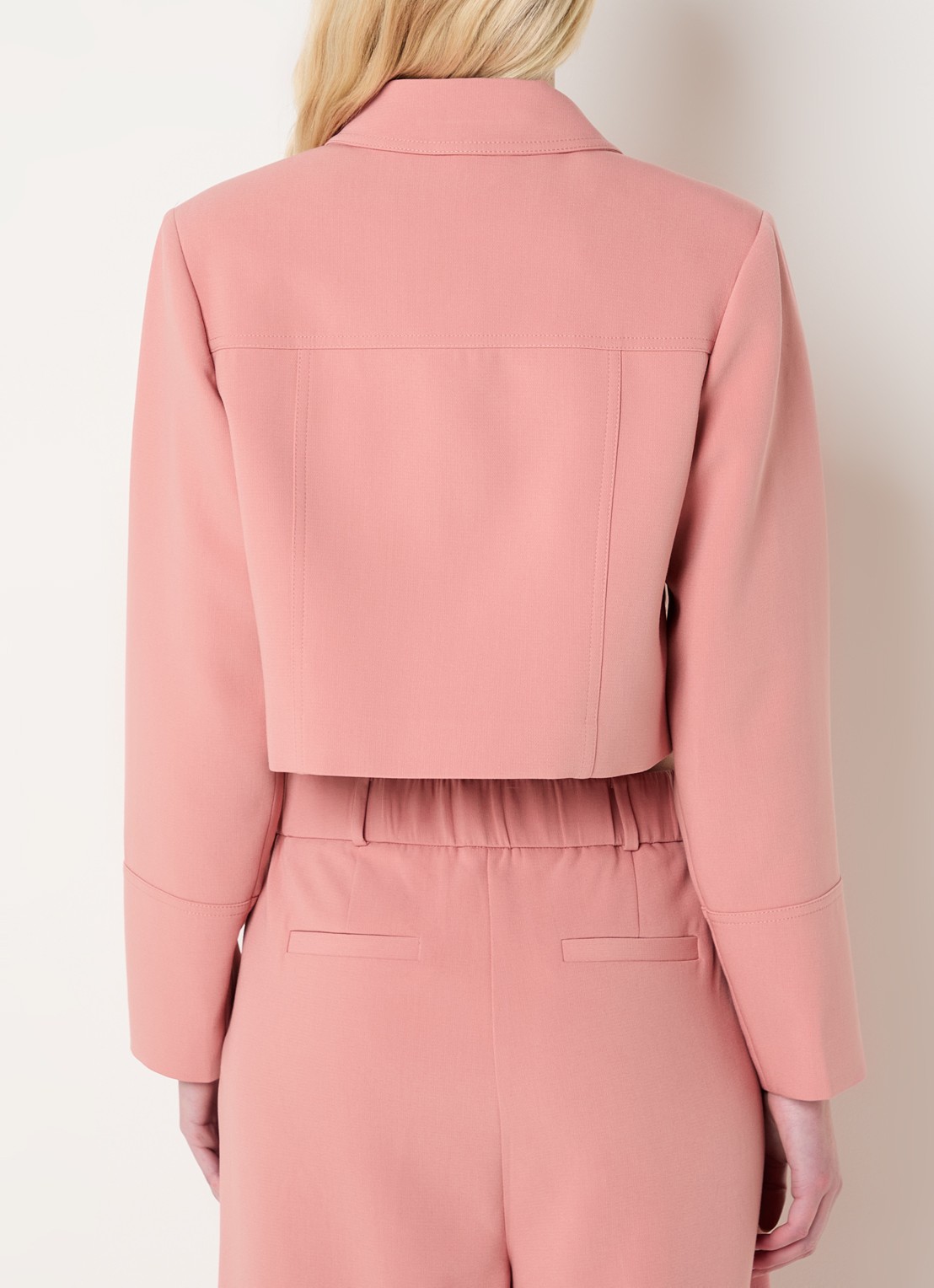 Fifth House Mabelle cropped jack met klepzakken - achterkant 2 roze