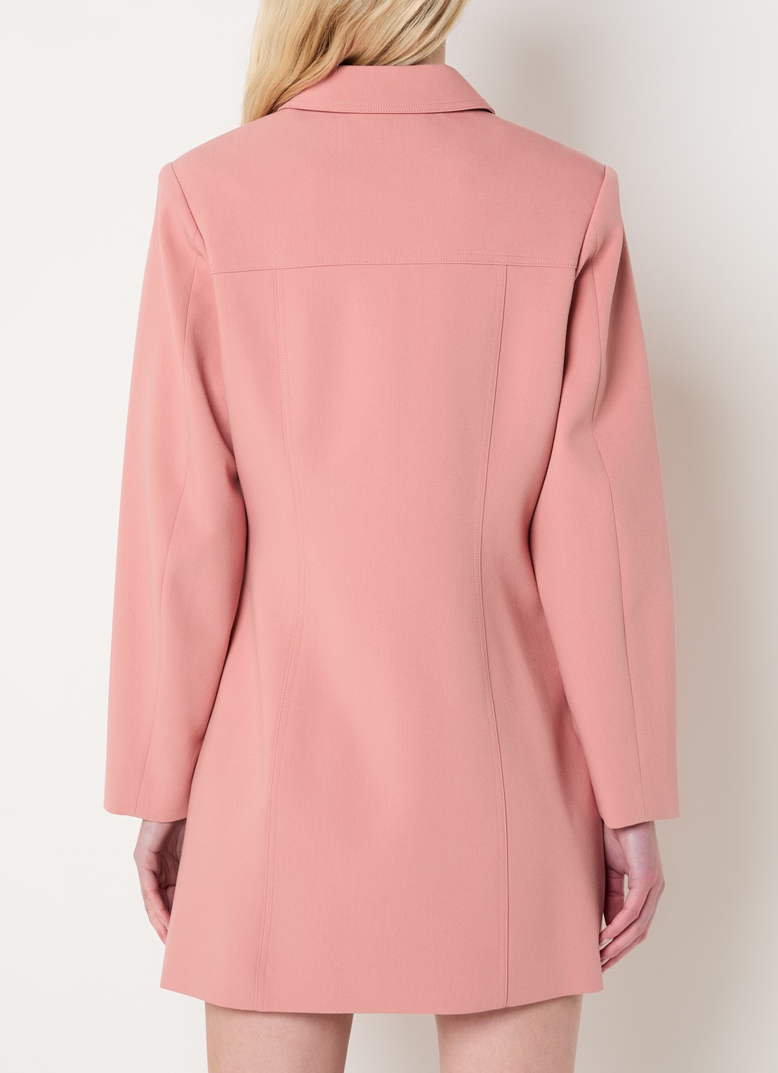 Fifth House Mabelle mini blazerjurk met schoudervulling - achterkant 4 roze