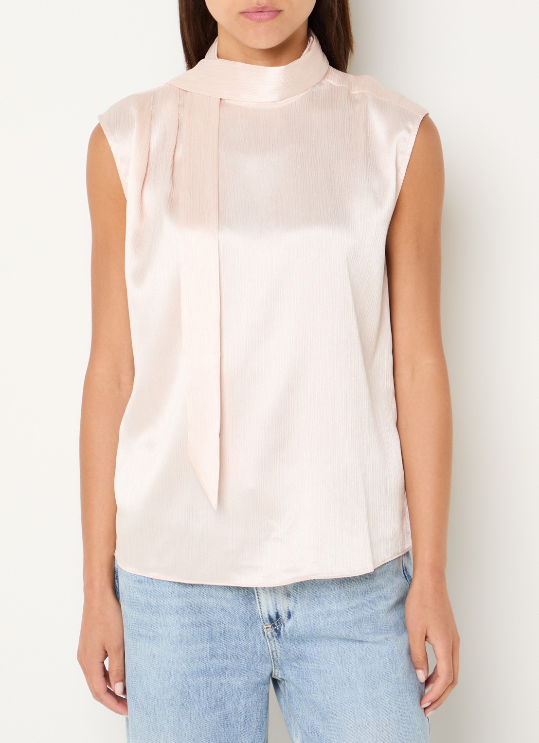 Fifth House Marli top met sjaalkraag - detail 4 roze