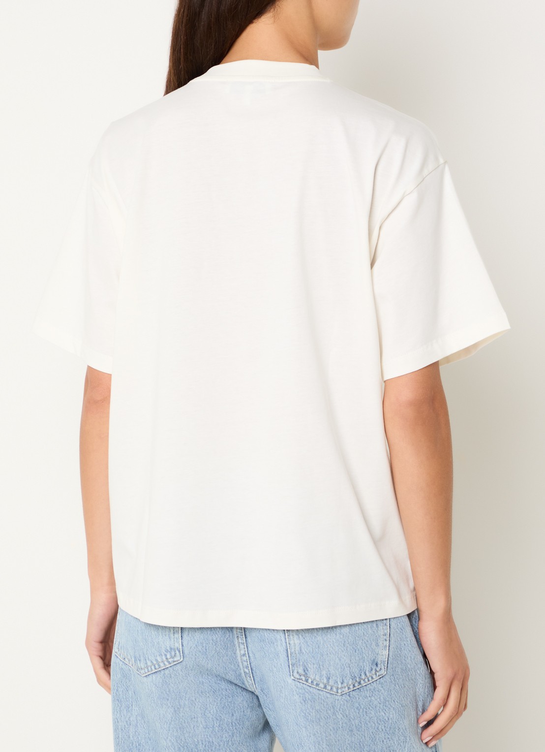 Fifth House Mindy T-shirt met logoprint - achterkant gebroken wit