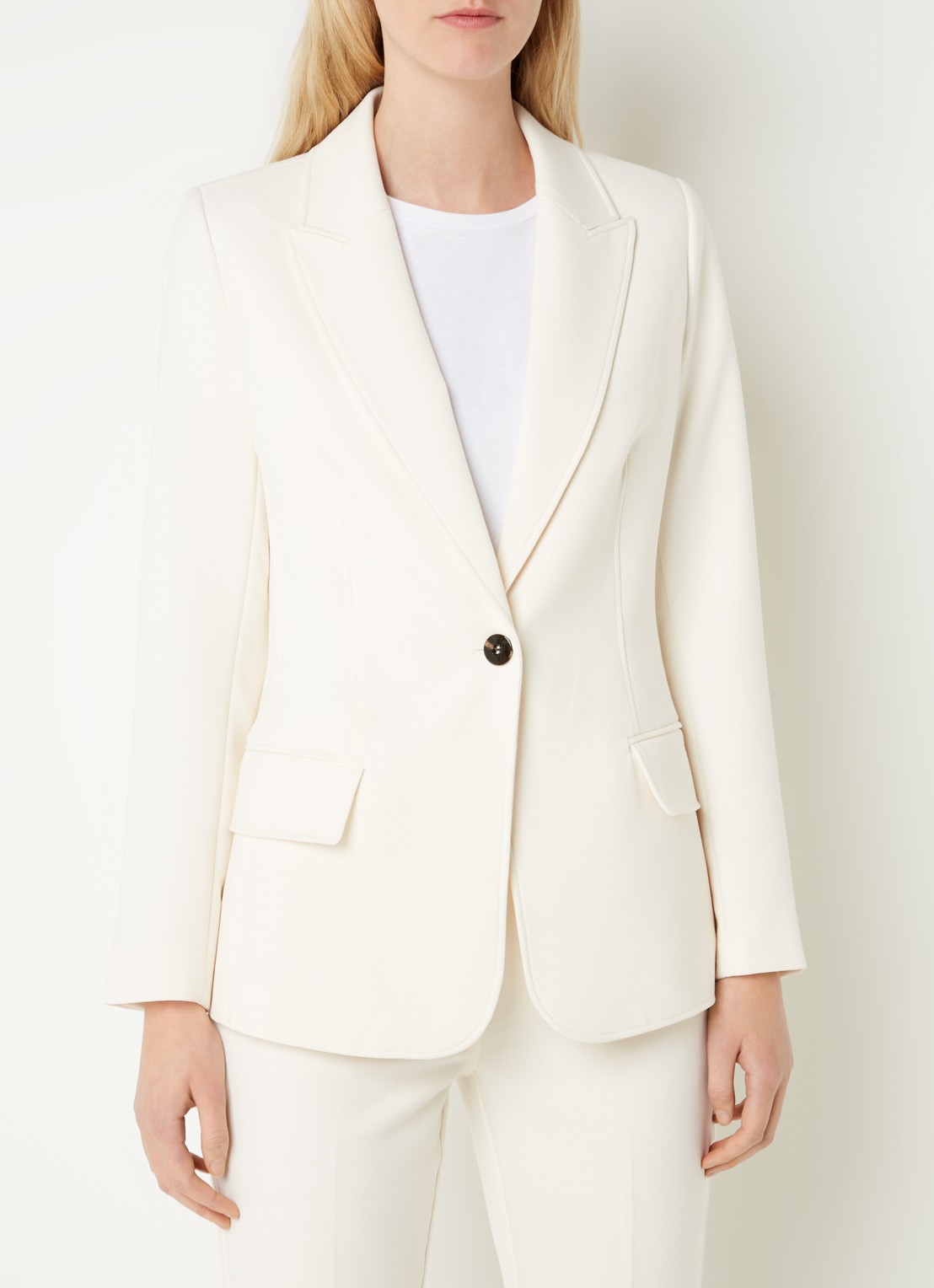 Fifth House Nato blazer met klepzakken - detail gebroken wit