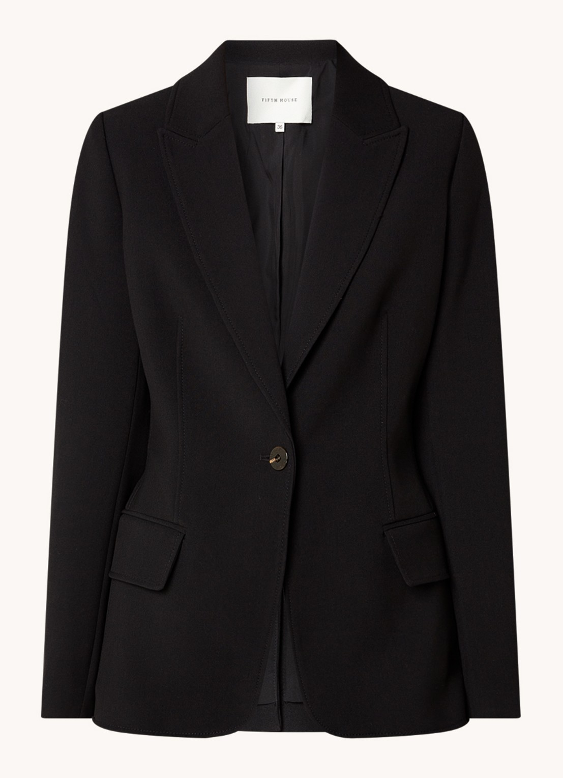 Fifth House Nato blazer met klepzakken - voorkant 3 zwart
