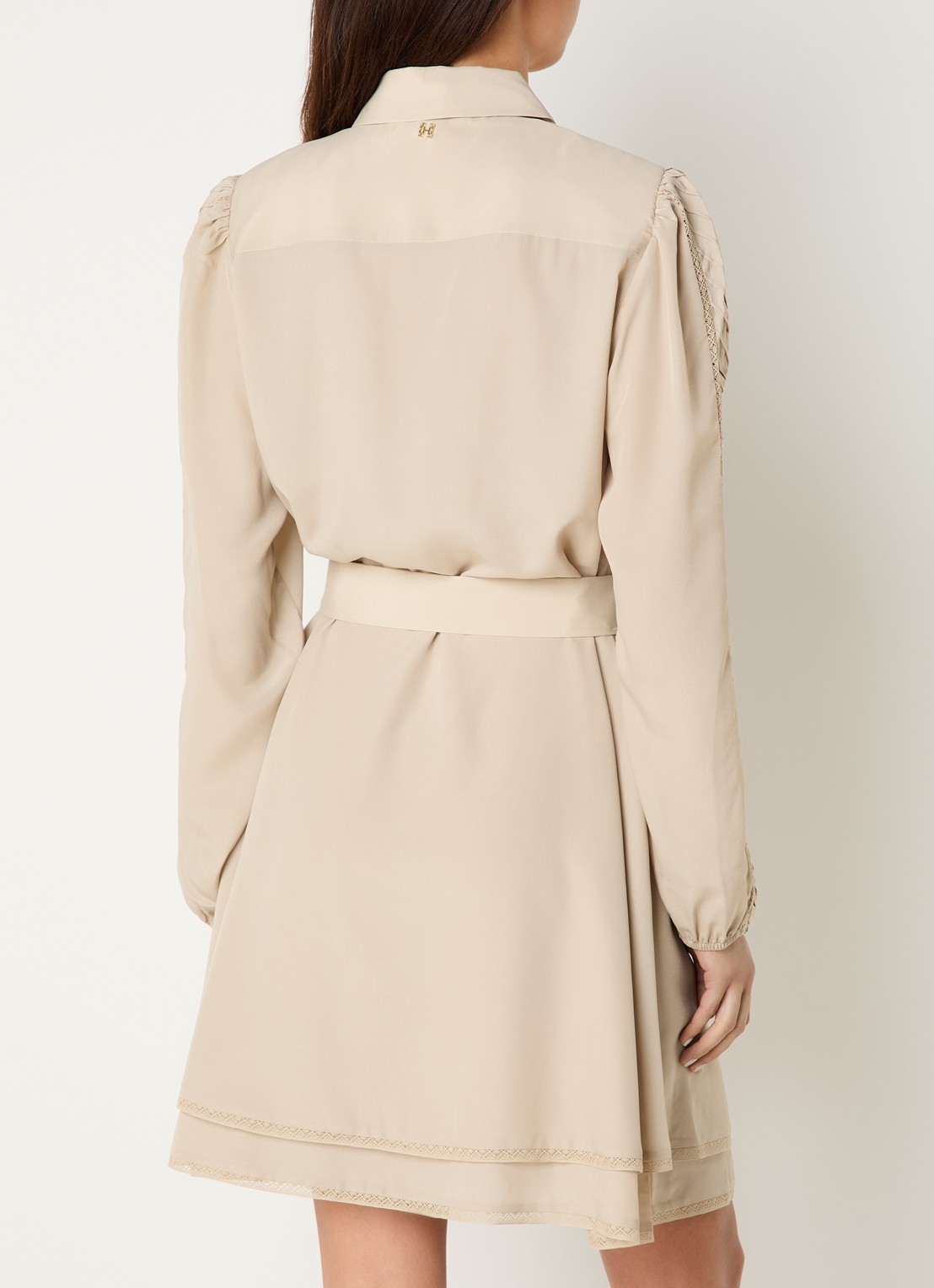 Fifth House Odell mini blousejurk - achterkant 4 beige