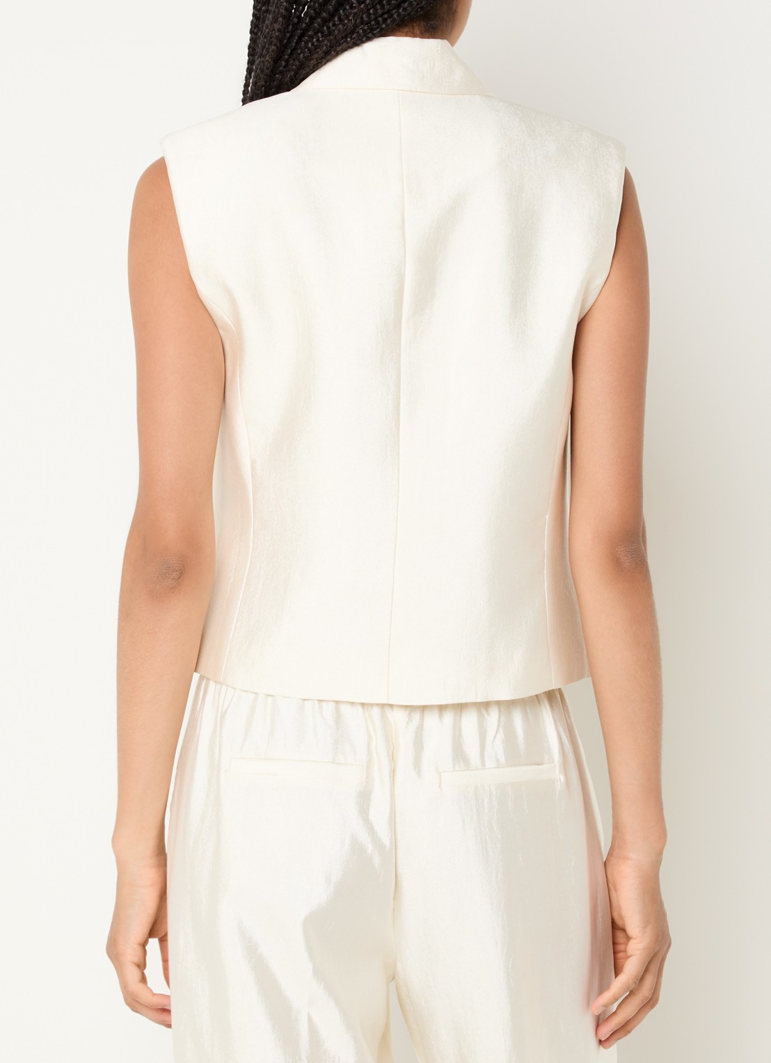 Fifth House Orlando double-breasted gilet - achterkant 4 wit