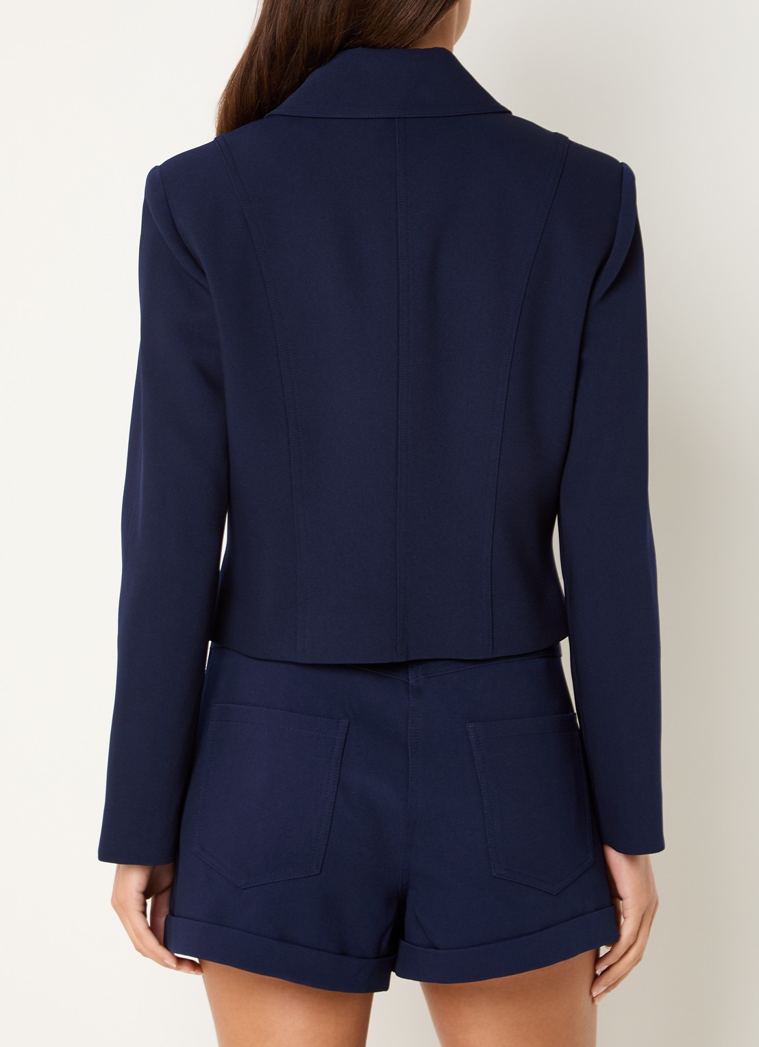 Fifth House Ozias jack met paspelzakken - achterkant donkerblauw