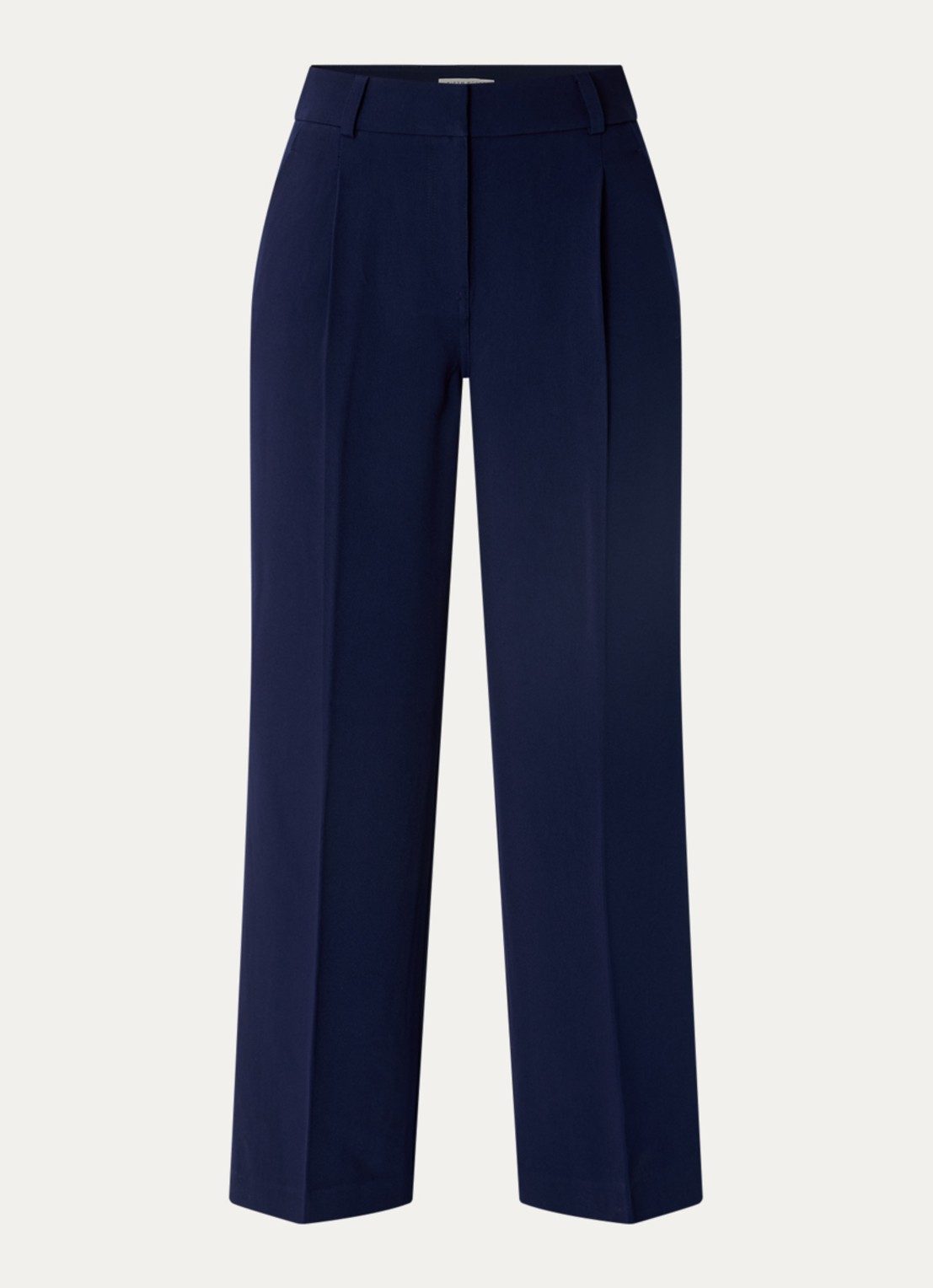 Fifth House Ozias mid waist loose fit pantalon met persplooi - voorkant 2 royalblauw