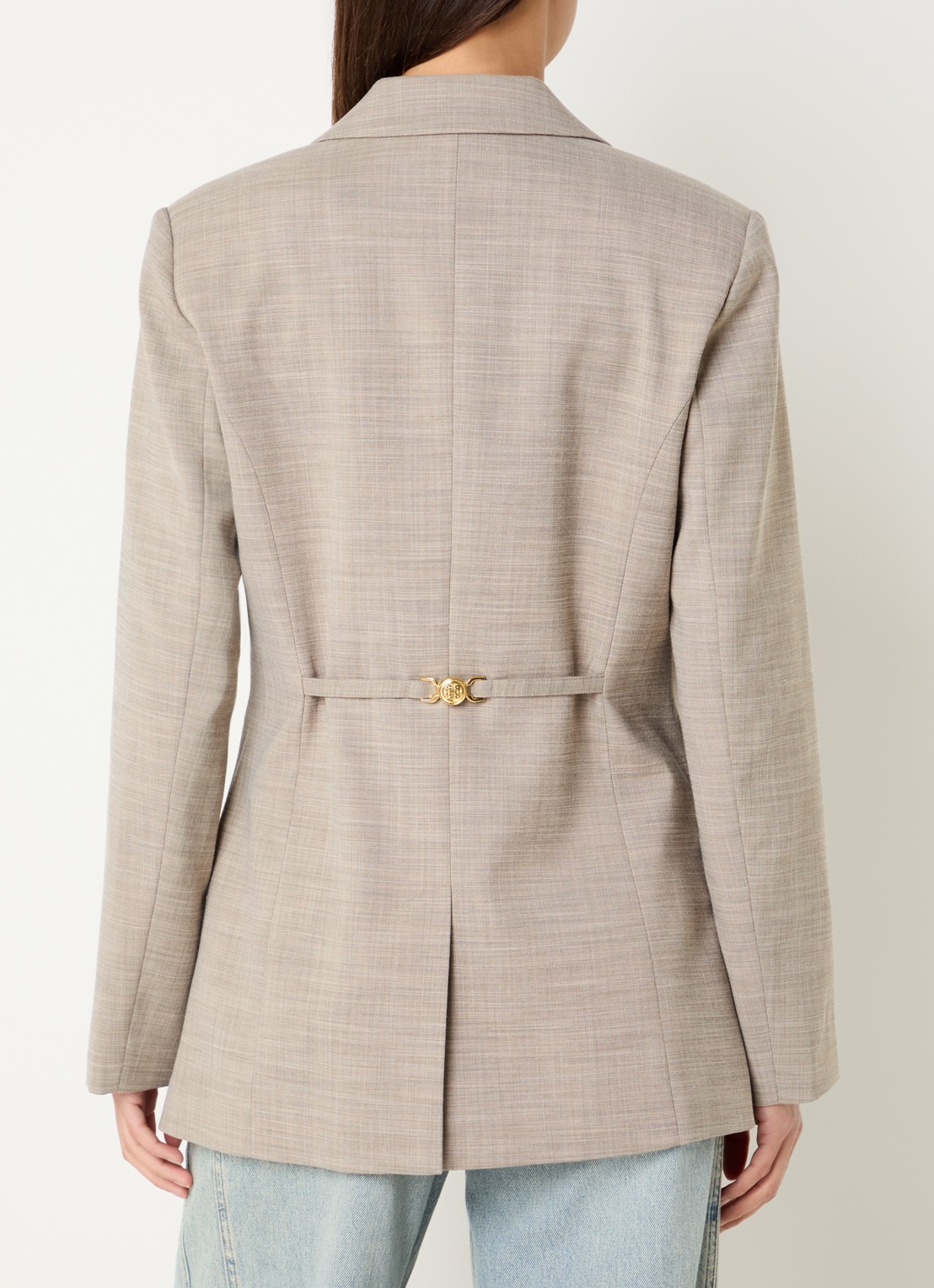 Fifth House Ozzy blazer met klepzakken - achterkant 3 creme