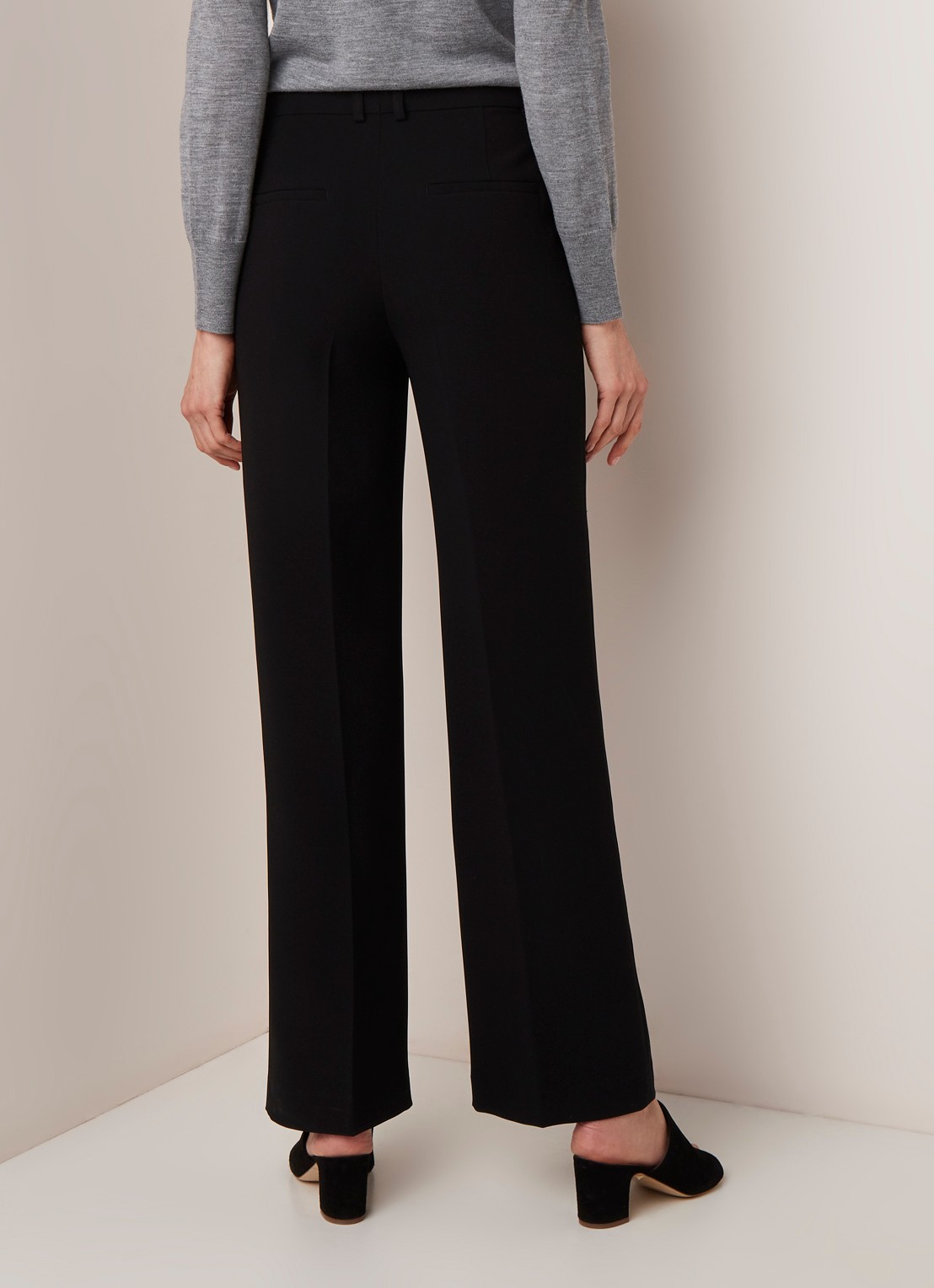 Filippa K Filippa K High waist straight fit pantalon - achterkant 3 zwart