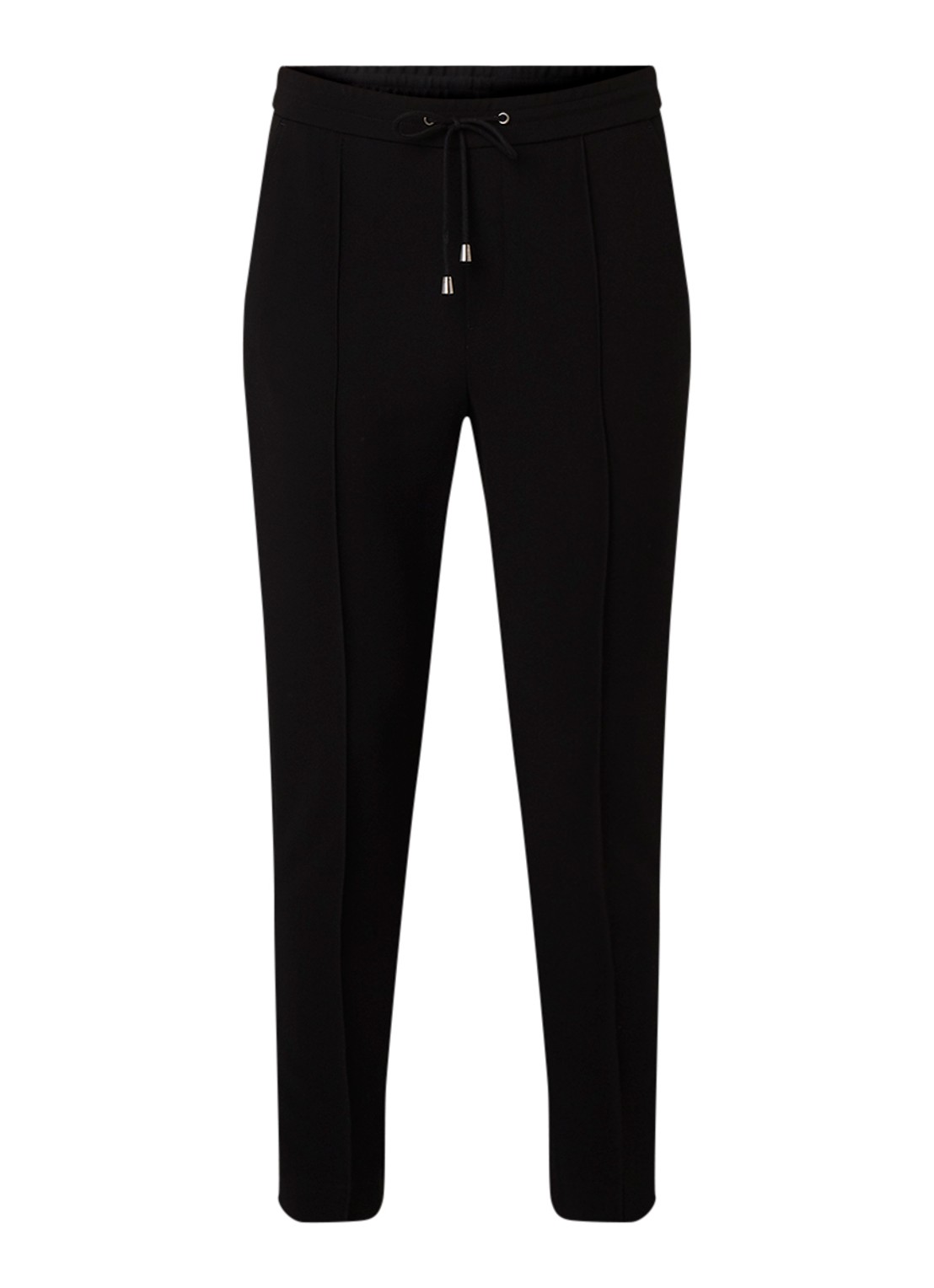 Filippa K Fiona cropped jogger van jersey - voorkant 2 zwart