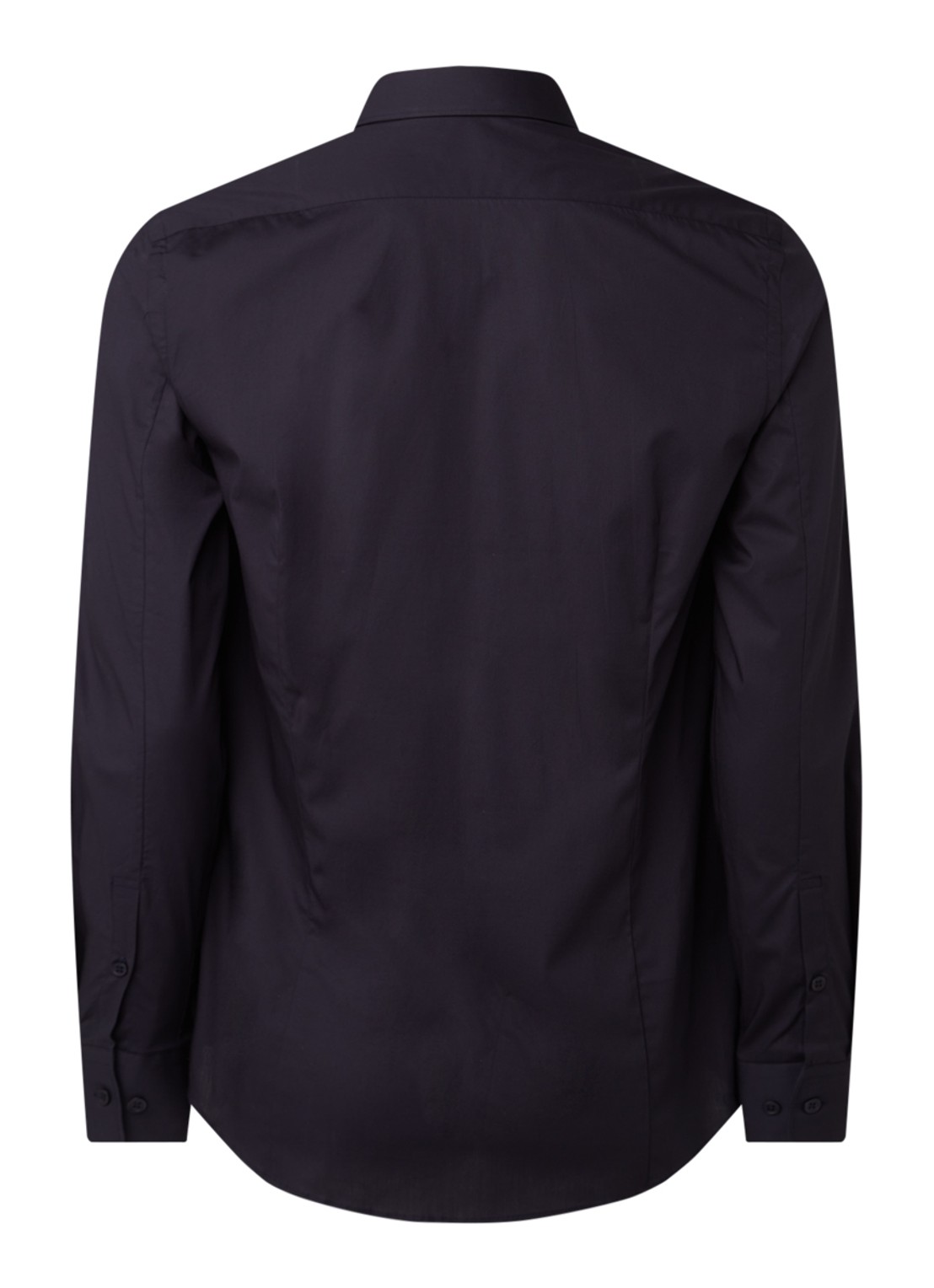 Filippa K Regular fit overhemd met stretch - achterkant 3 donkerblauw