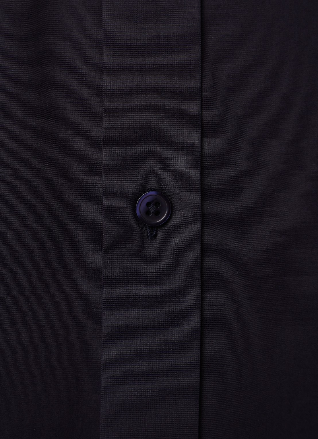 Filippa K Regular fit overhemd met stretch - detail donkerblauw