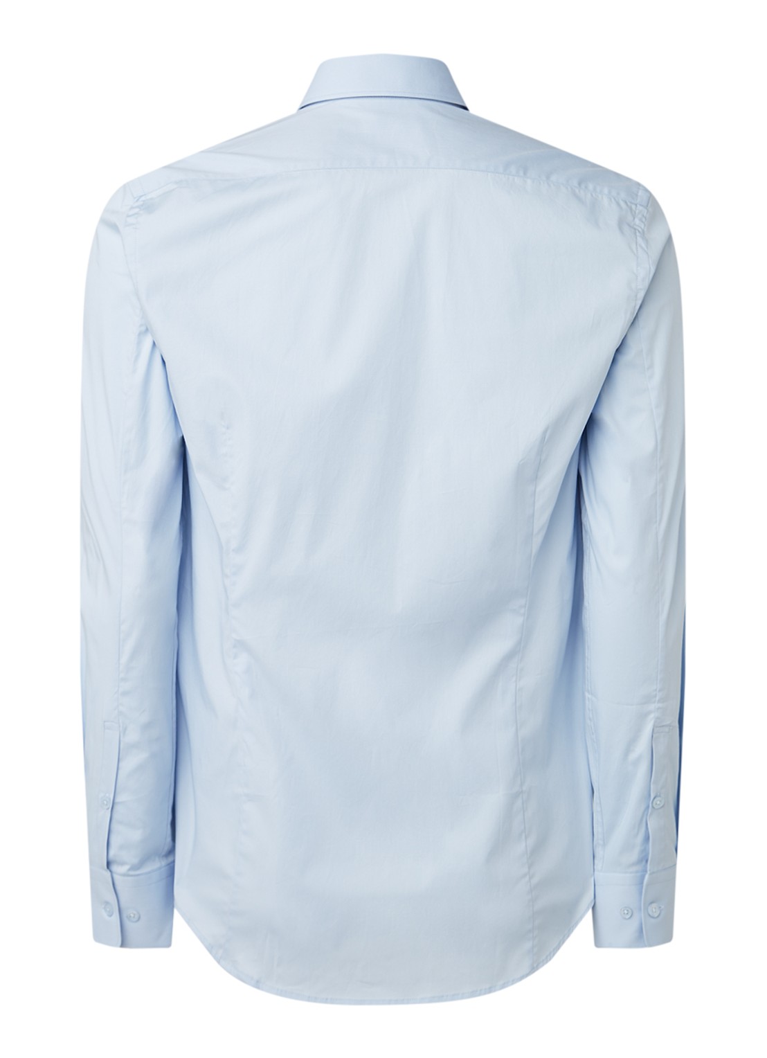 Filippa K Regular fit overhemd met stretch - achterkant lichtblauw