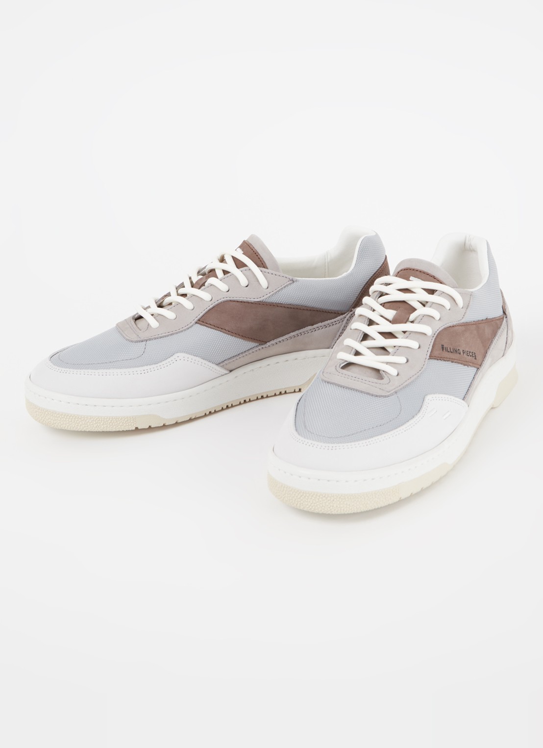 Filling Pieces Ace Spin sneaker met suède details - detail 4 grijs