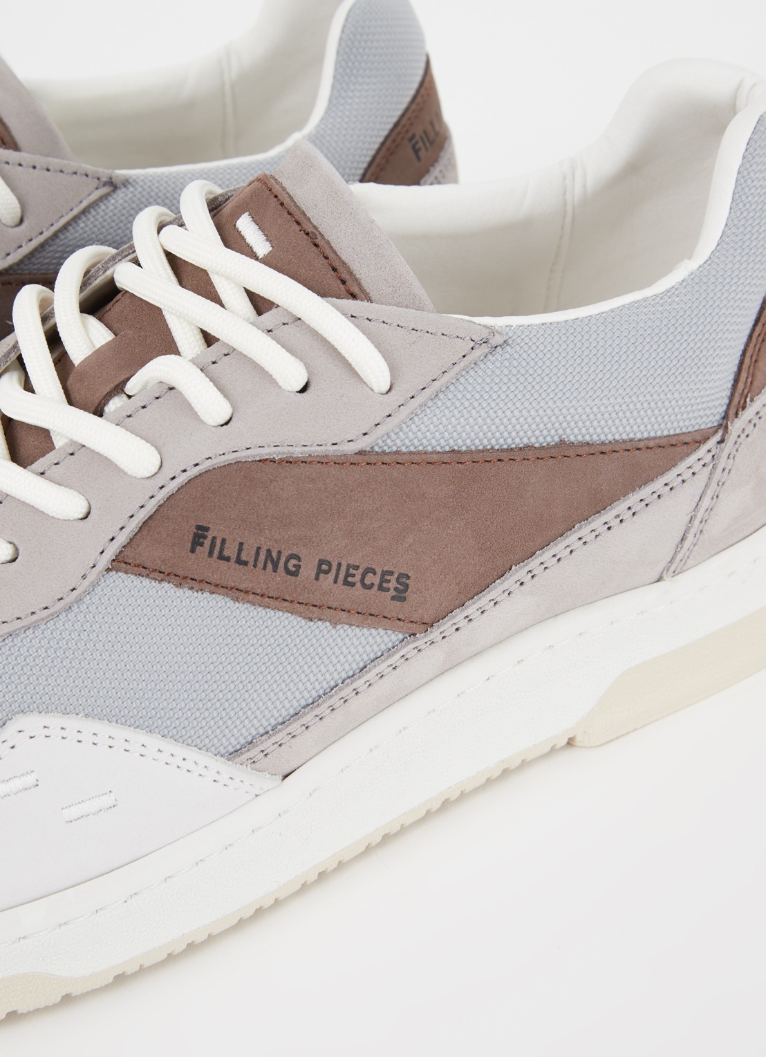Filling Pieces Ace Spin sneaker met suède details - detail 7 grijs