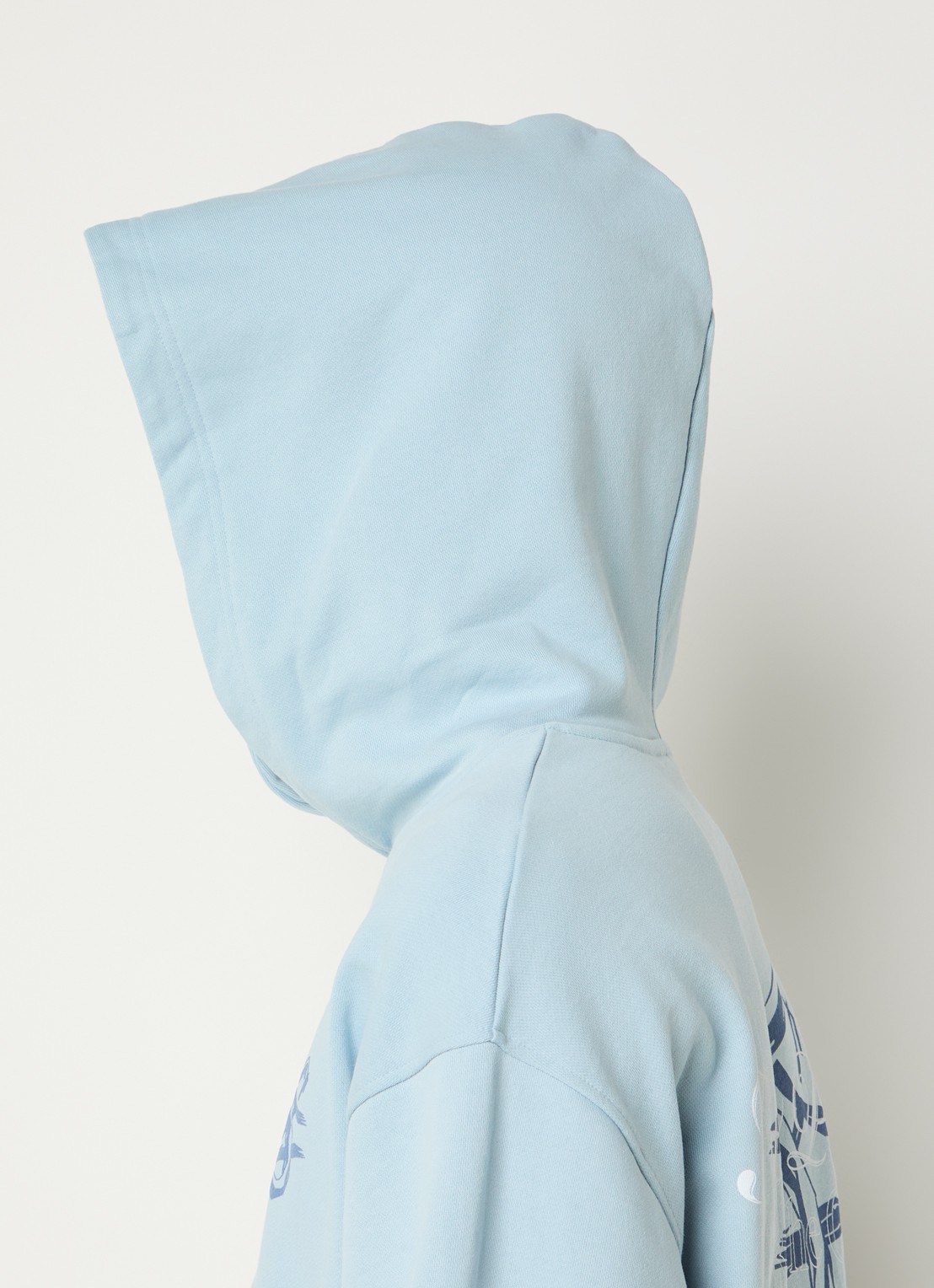 Filling Pieces Bridge the Gap hoodie met logo- en backprint - detail 2 lichtblauw