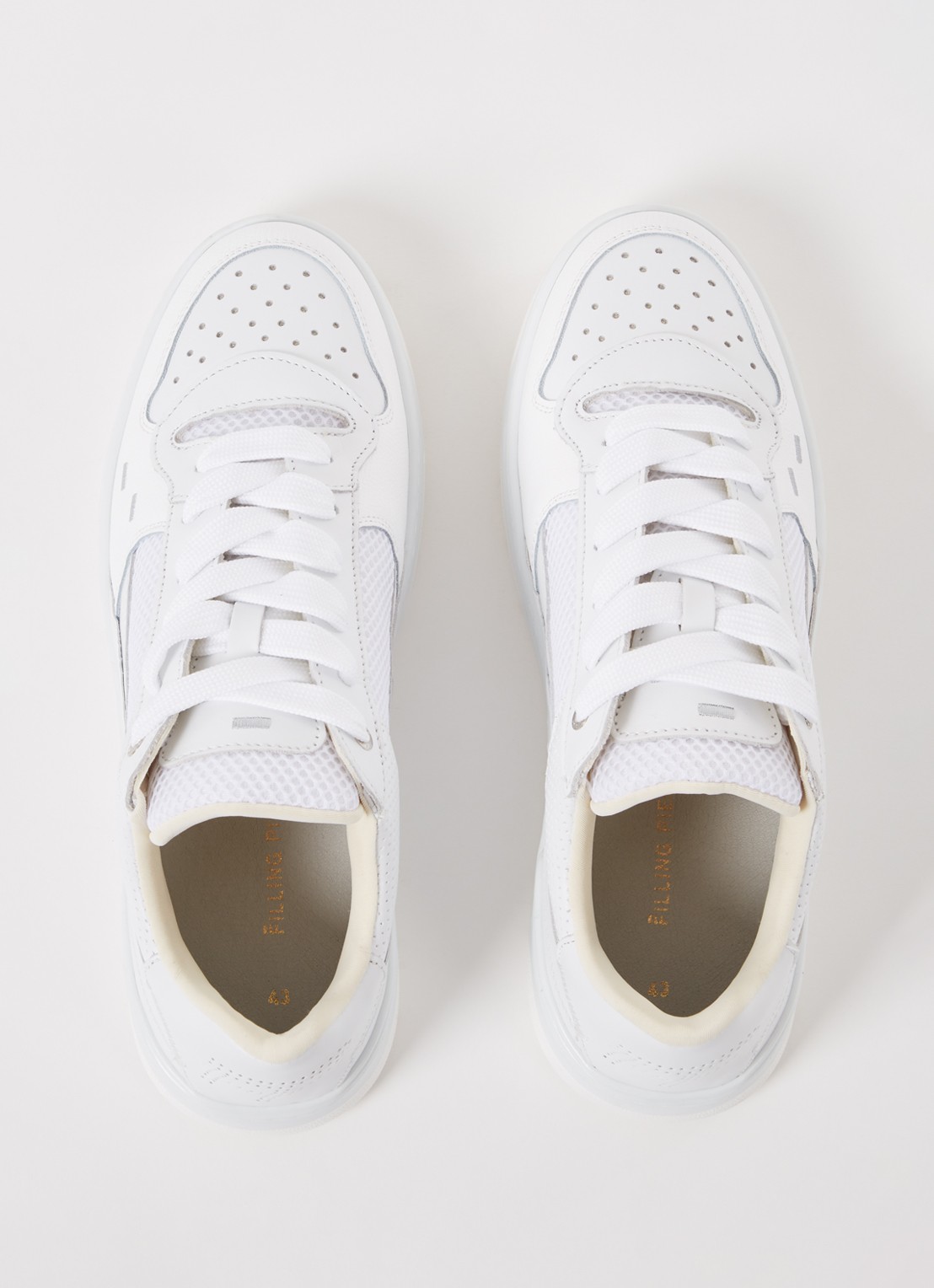 Filling Pieces Cruiser Crumbs sneaker met leren details - detail 5 wit