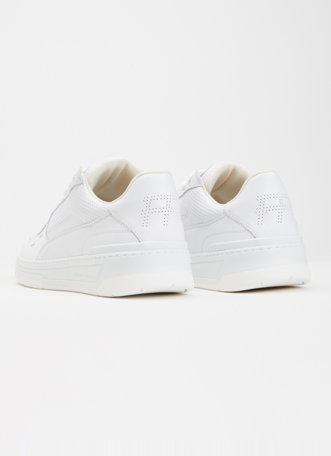 Filling Pieces Cruiser Crumbs sneaker met leren details - achterkant 10 wit