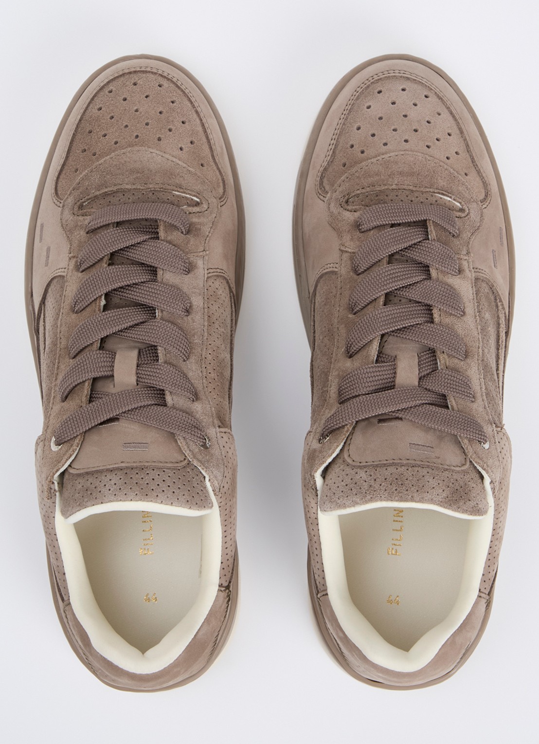 Filling Pieces Cruiser Dive sneaker met suède details - detail 4 taupe