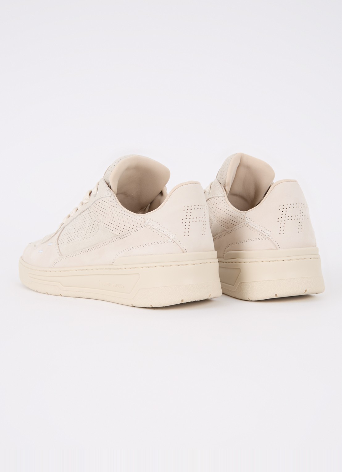 Filling Pieces Cruiser Dive sneaker met suède details - achterkant beige