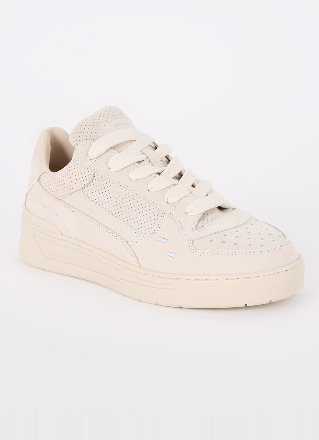 Filling Pieces Cruiser Dive sneaker met suède details - voorkant 2 beige