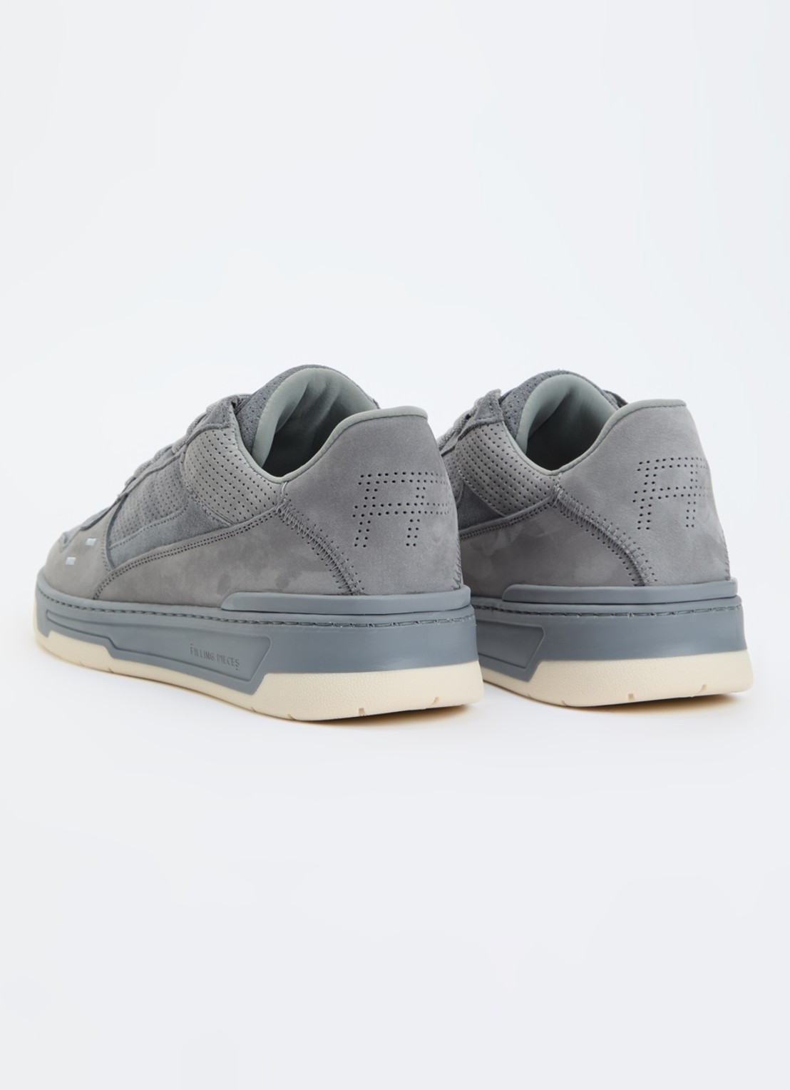 Filling Pieces Cruiser Dive sneaker met suède details - achterkant 2 grijs