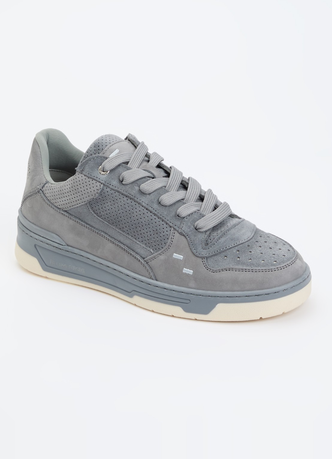 Filling Pieces Cruiser Dive sneaker met suède details - voorkant grijs