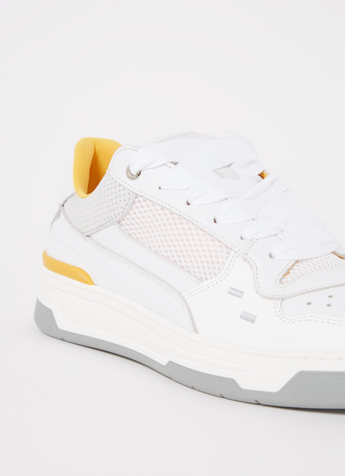 Filling Pieces Cruiser sneaker van kalfsleer met mesh details - Bijenkorf Edition  - detail 6 wit