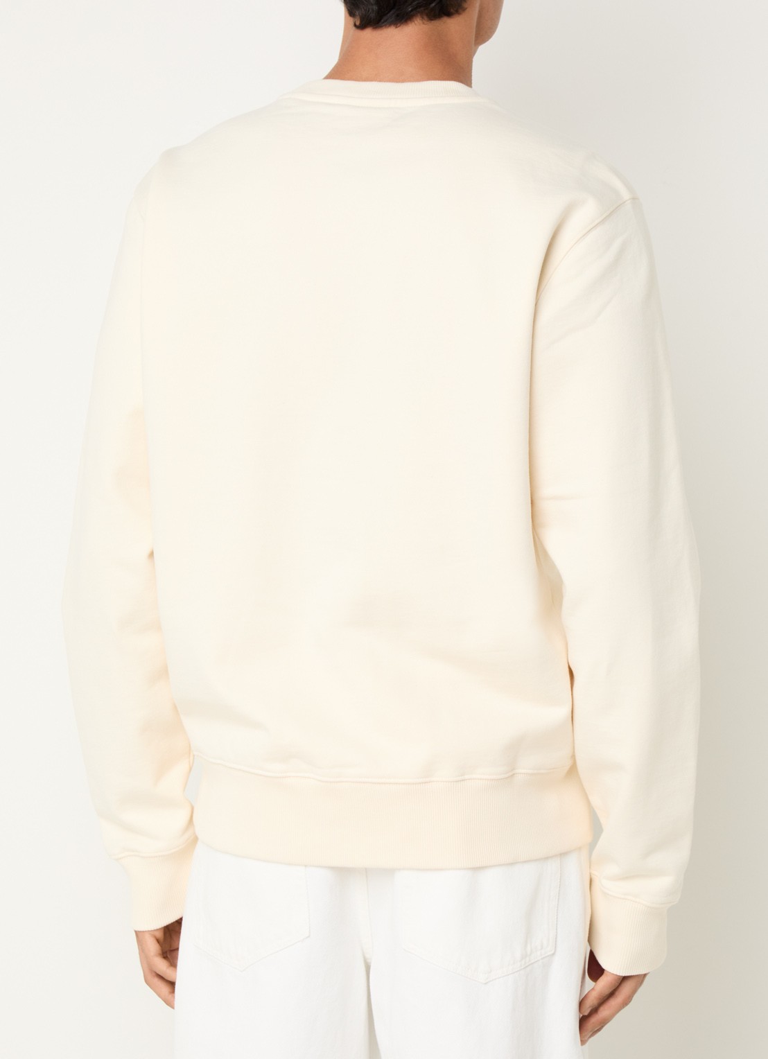 Filling Pieces Gowtu sweater van  katoen met logo - achterkant creme
