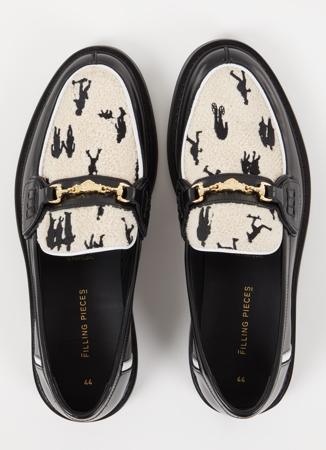 Filling Pieces Human Black loafer van leer - detail 2 zwart