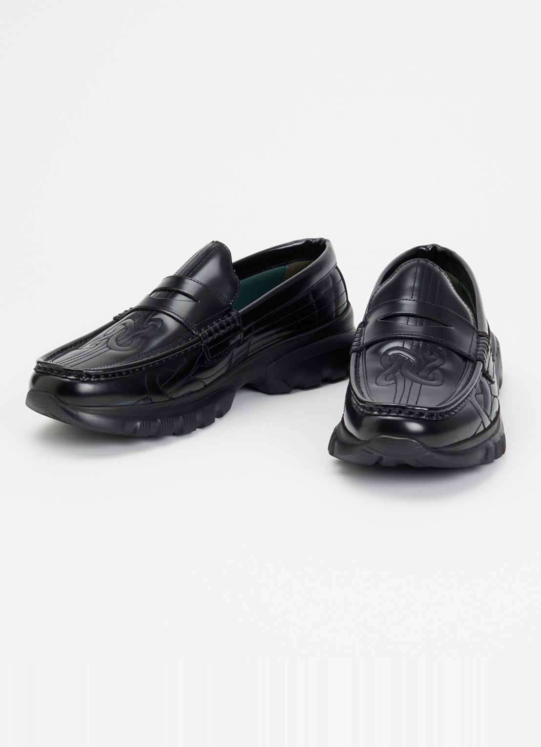 Filling Pieces Hybrid loafer van leer - detail 2 zwart