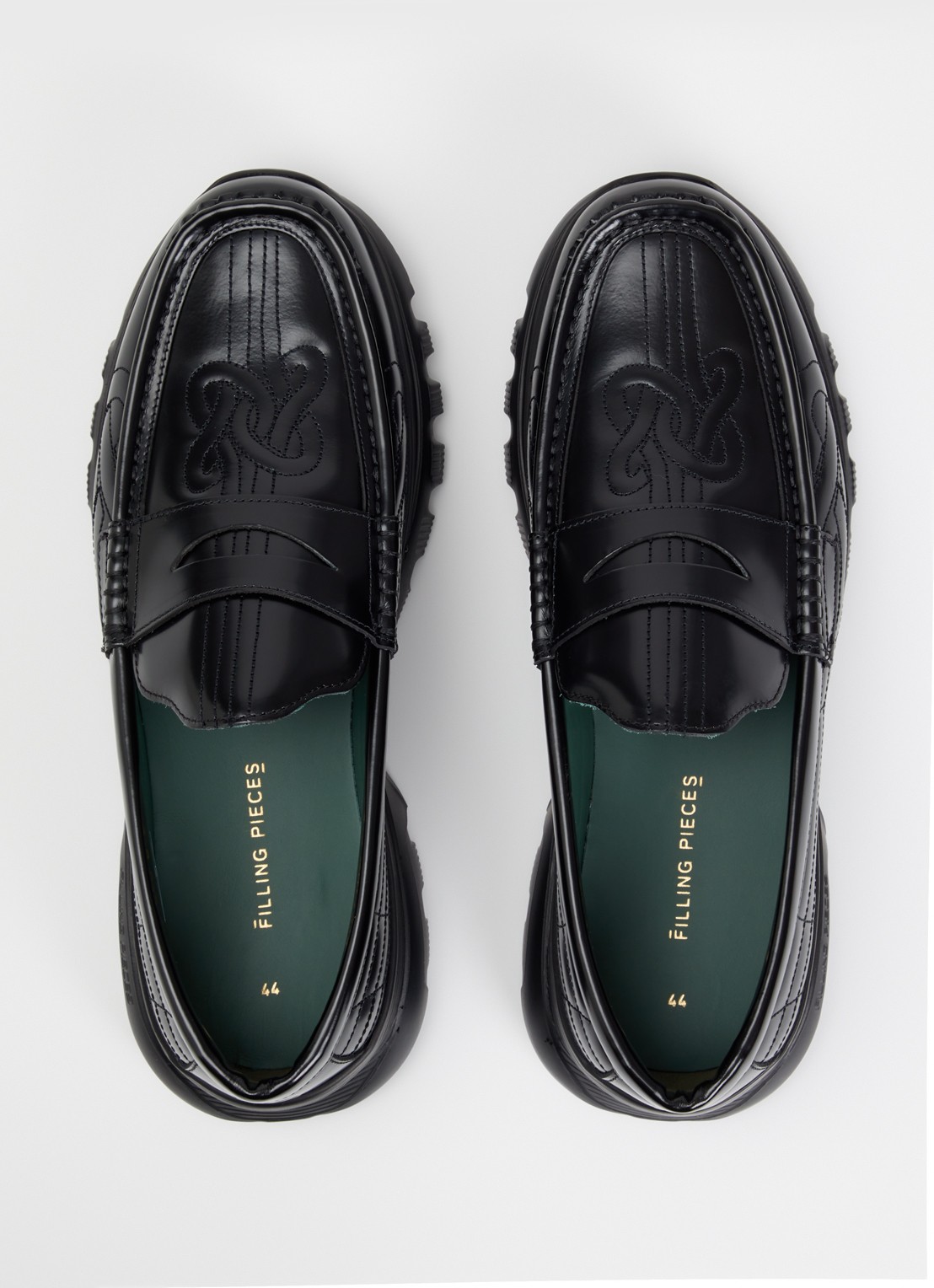 Filling Pieces Hybrid loafer van leer - detail 3 zwart