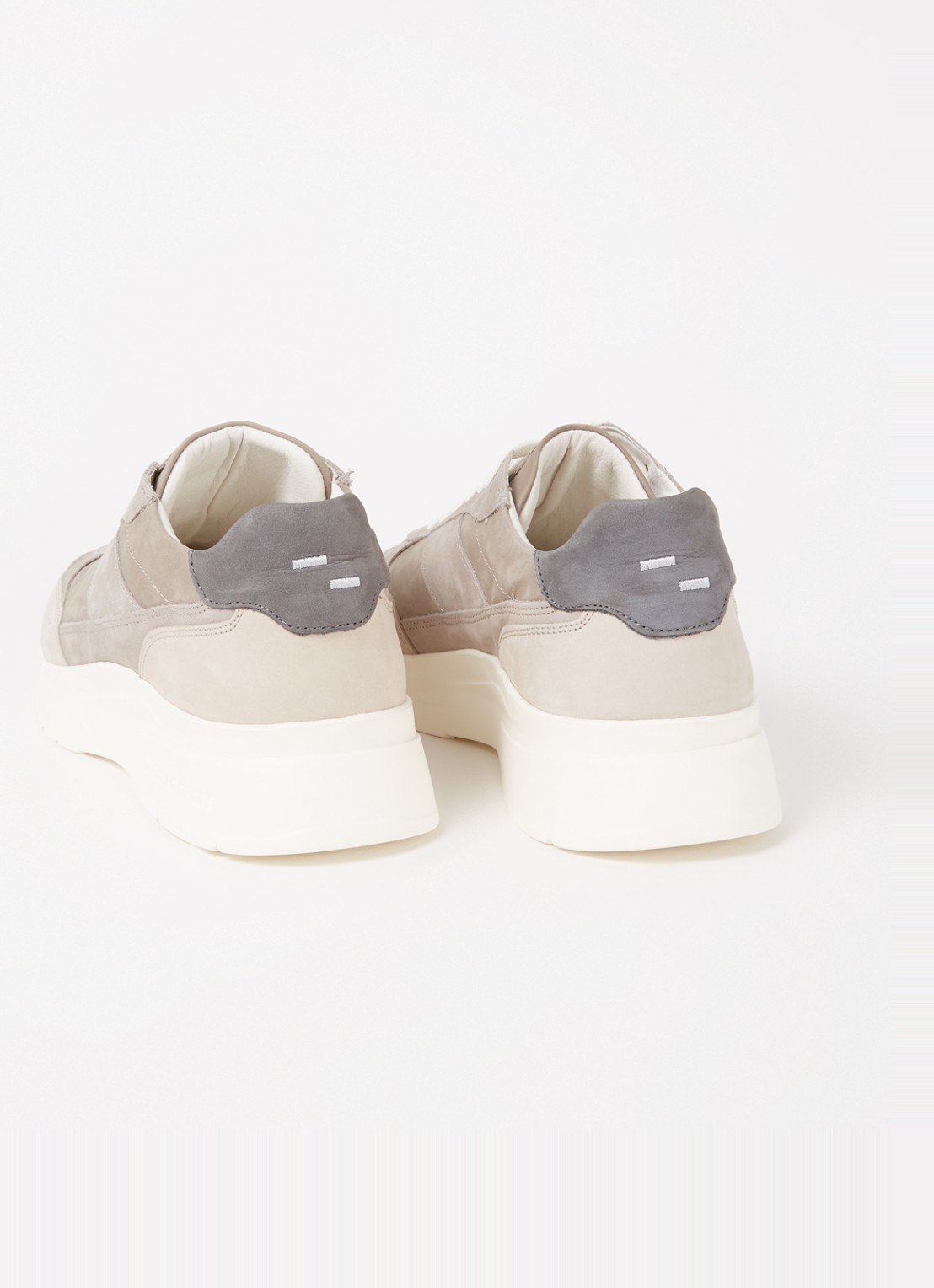 Filling Pieces Jet Runner sneaker van nubuck - detail 2 lichtgrijs