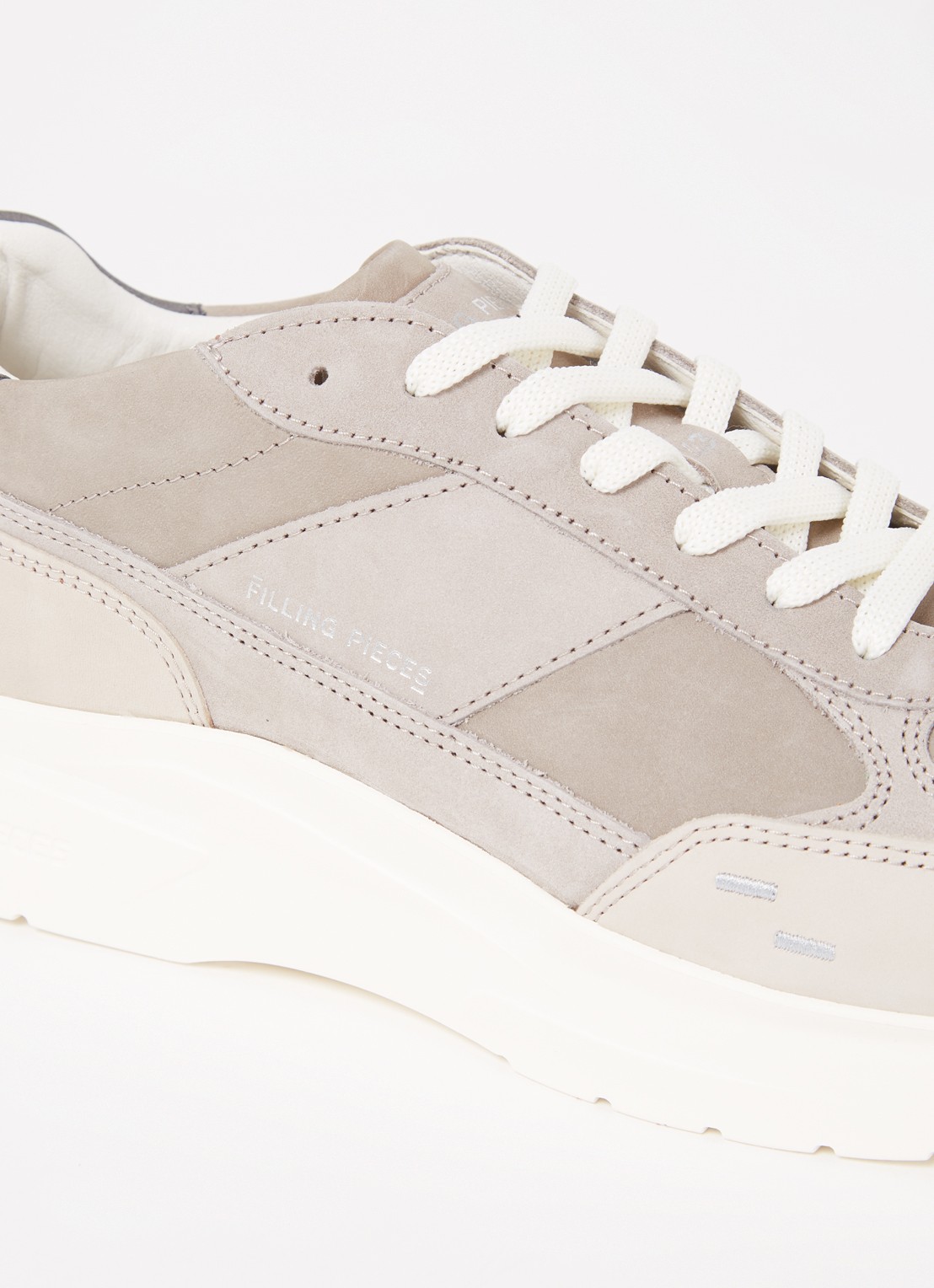Filling Pieces Jet Runner sneaker van nubuck - detail 4 lichtgrijs