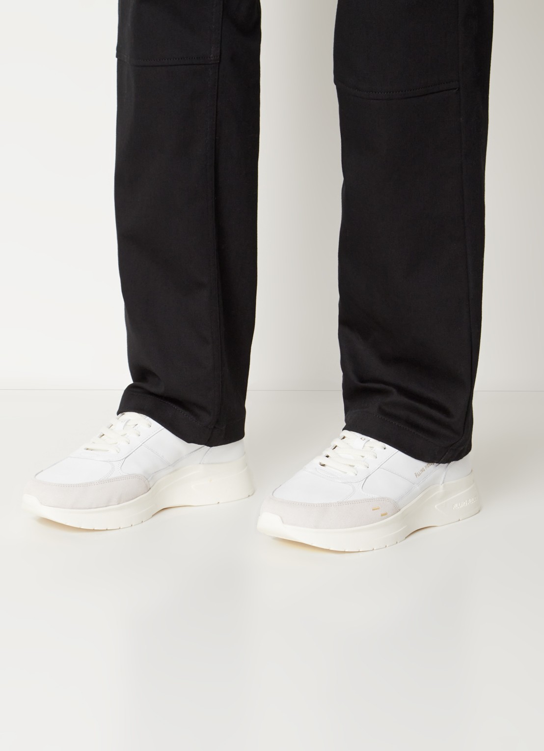 Filling Pieces Jet sneaker van leer  - voorkant 7 wit