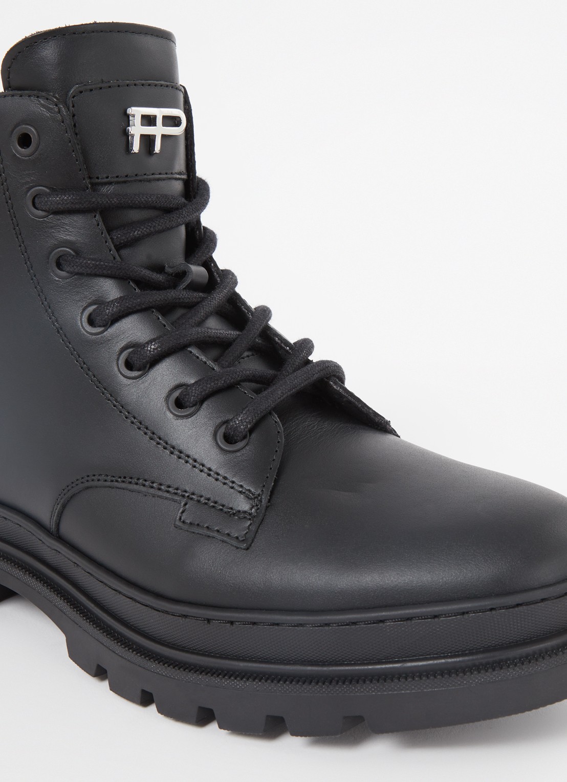 Filling Pieces Josh veterboot van leer - detail 3 zwart