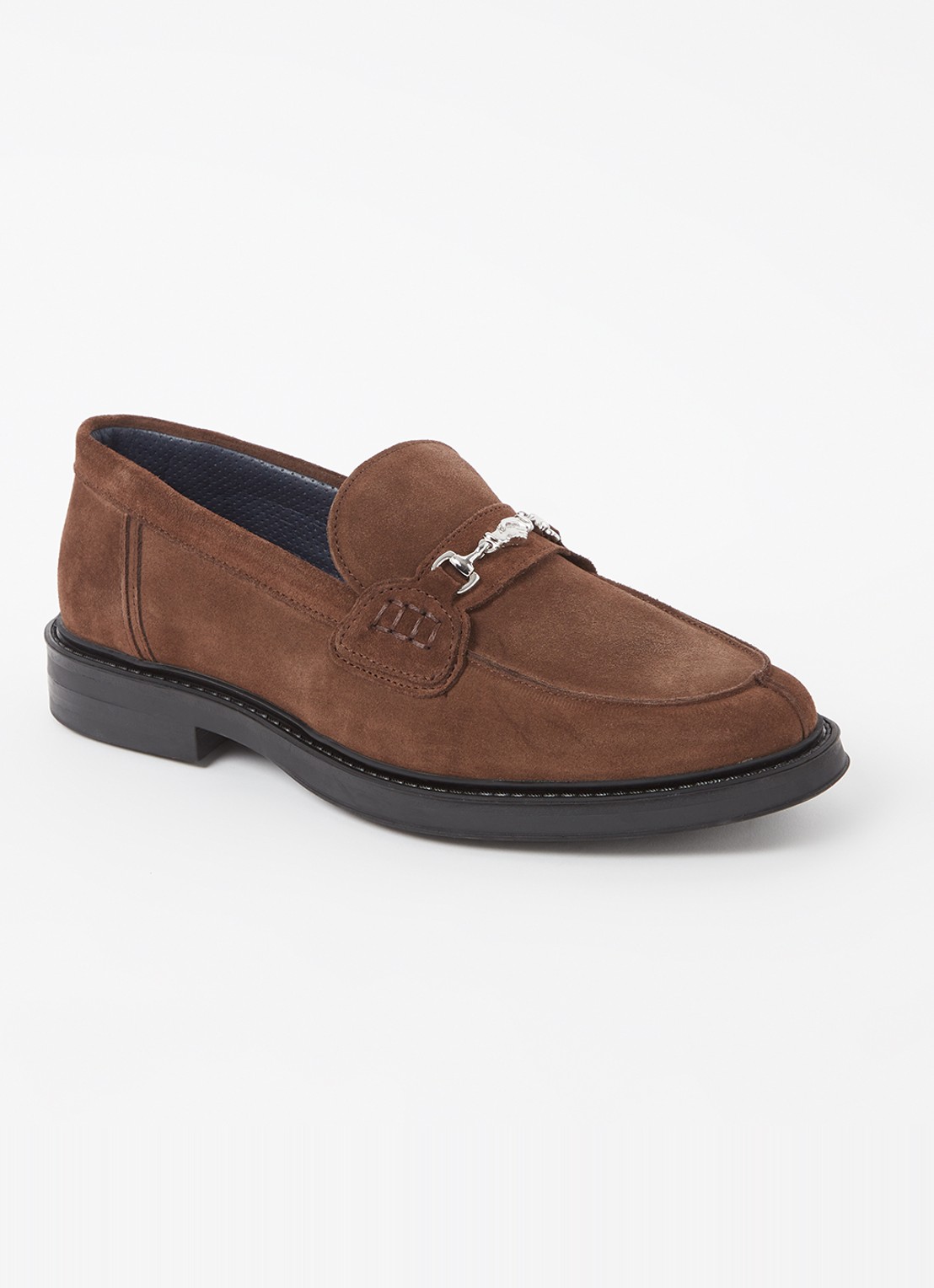 Filling Pieces Loafer van suède - voorkant hazelnootbruin