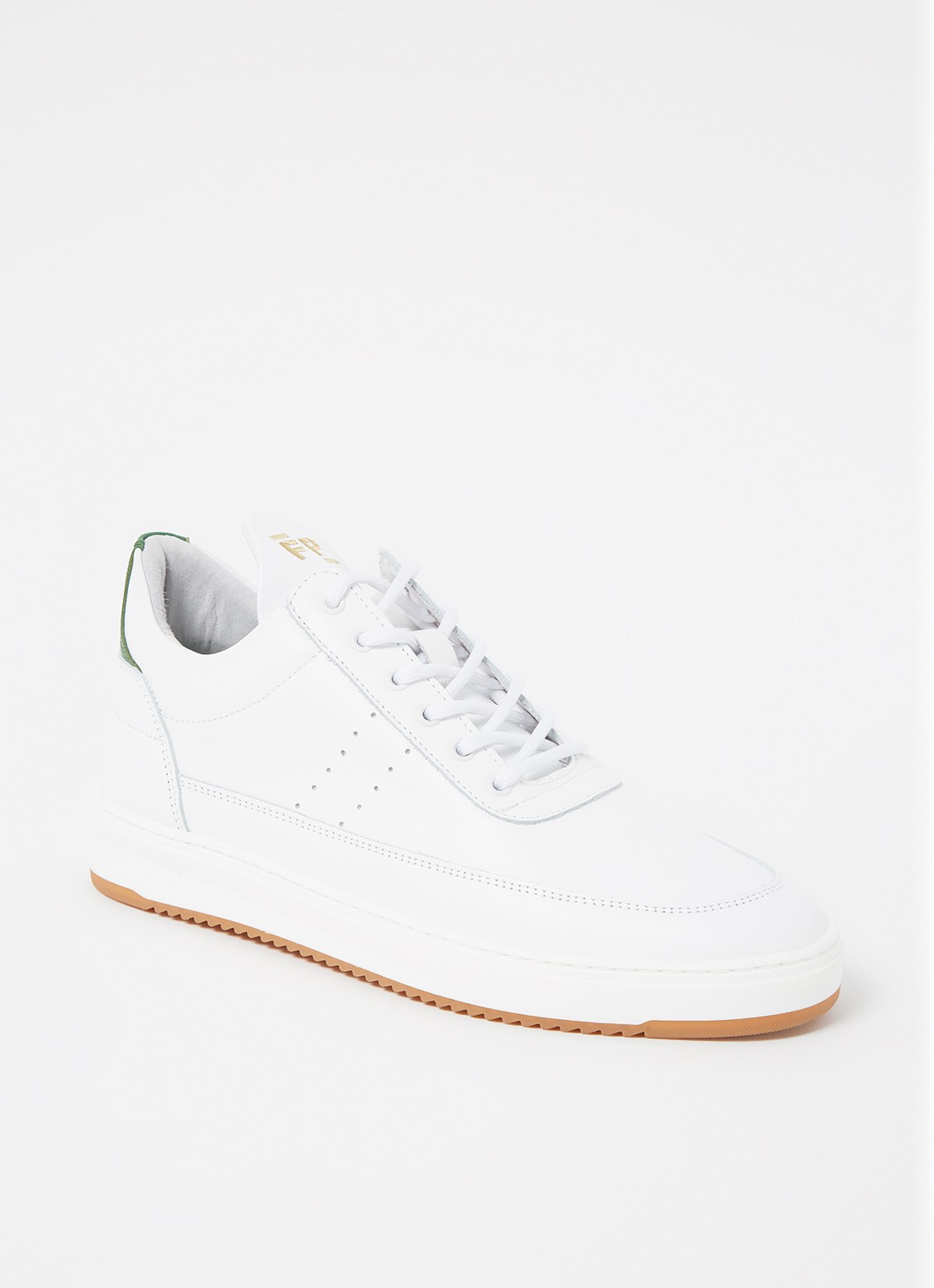 Filling Pieces Low Top Bianco sneaker van leer - voorkant 5 wit