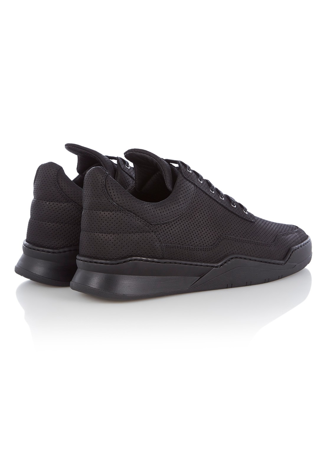 Filling Pieces Low Top Ghost Microlane sneaker van nubuck - detail 4 zwart