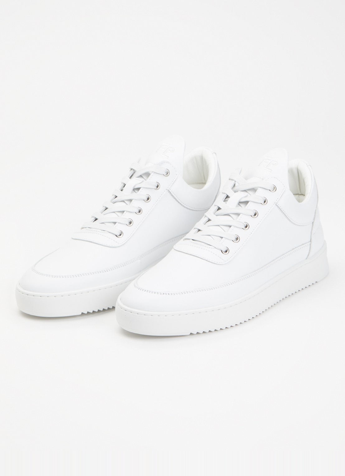 Filling Pieces Low Top Ripple Lane sneaker van leer - detail 4 wit
