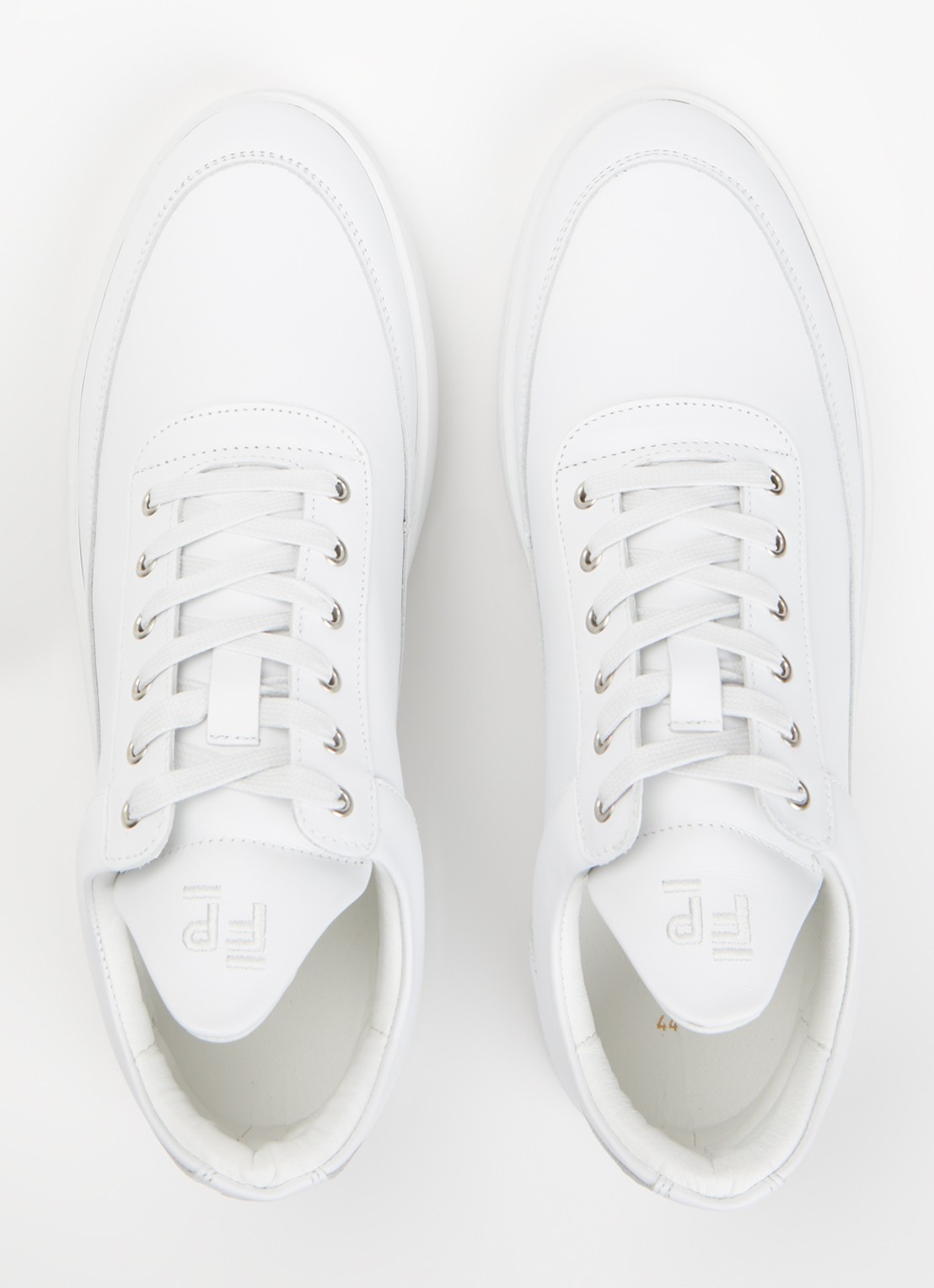 Filling Pieces Low Top Ripple Lane sneaker van leer - detail 5 wit