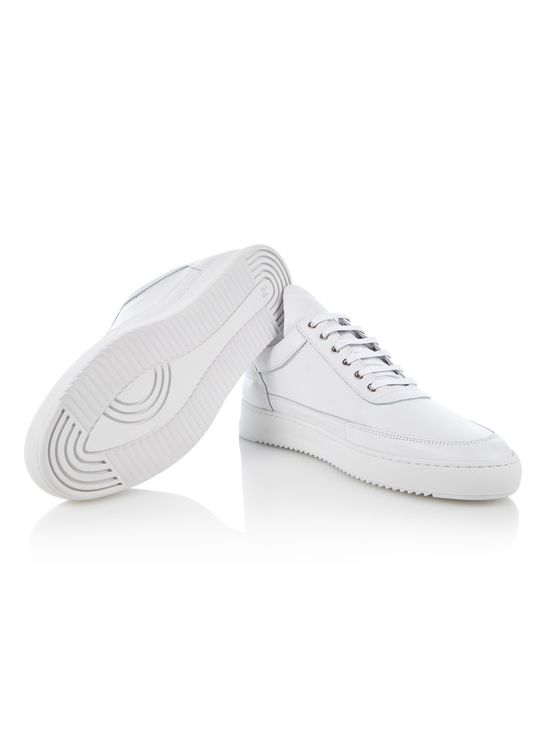 Filling Pieces Low Top Ripple Lane sneaker van leer - detail 5 wit