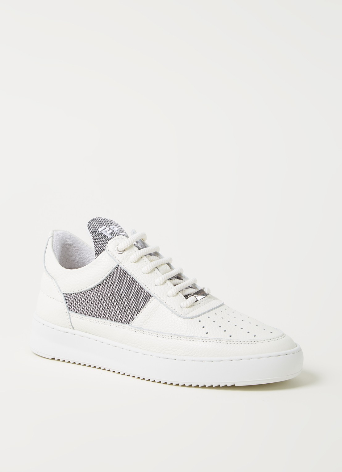 Filling Pieces Low Top Ripple sneaker met leren details - voorkant 4 blauw