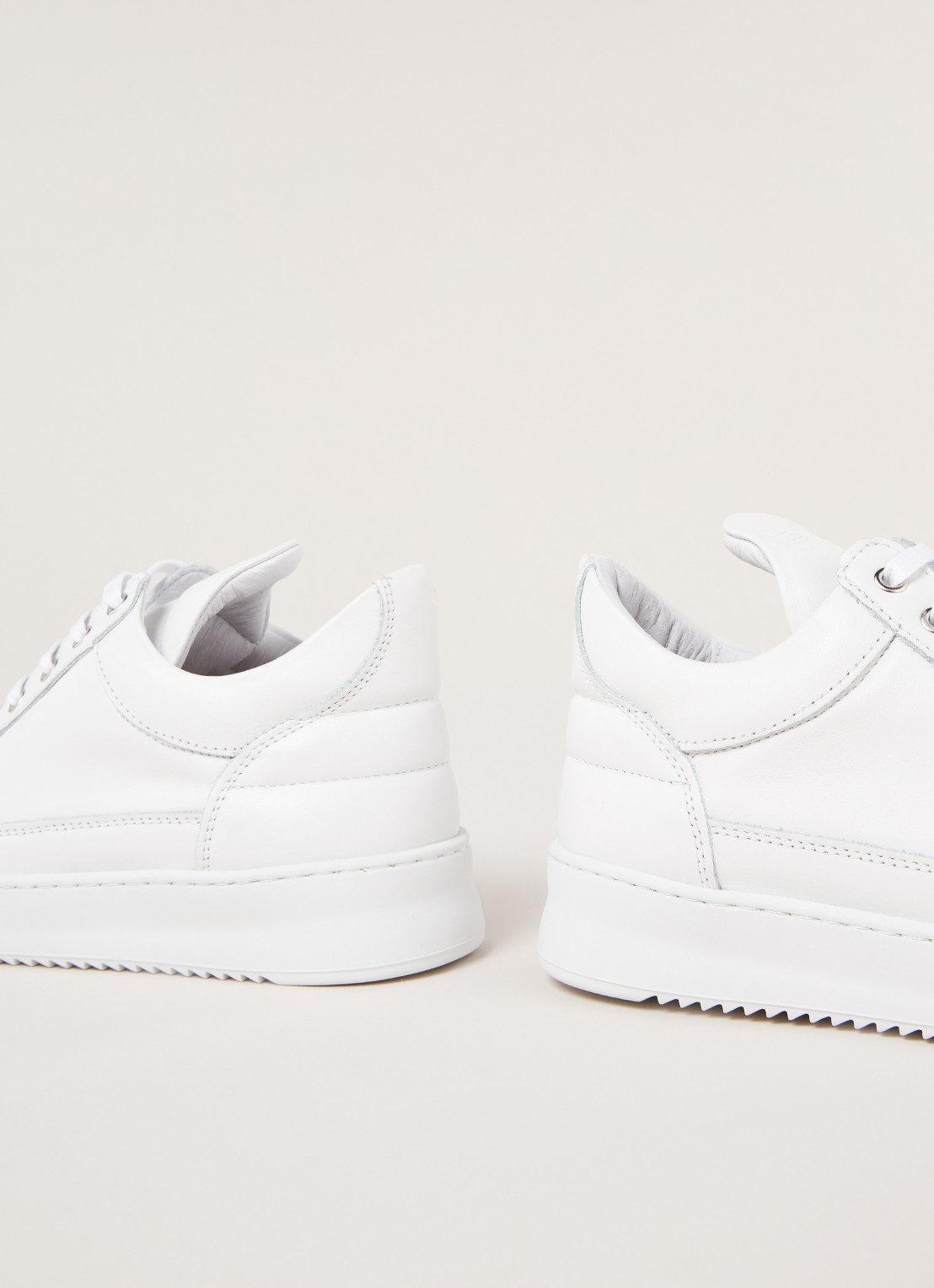 Filling Pieces Low Top Ripple sneaker van lamsleer - detail 2 wit
