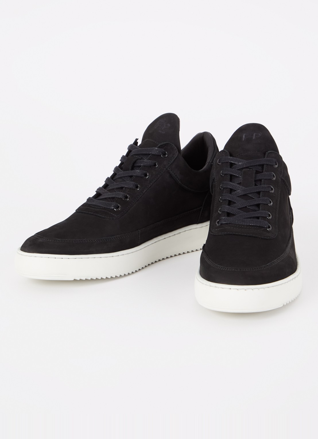 Filling Pieces Low Top Ripple sneaker van nubuck  - detail 2 zwart