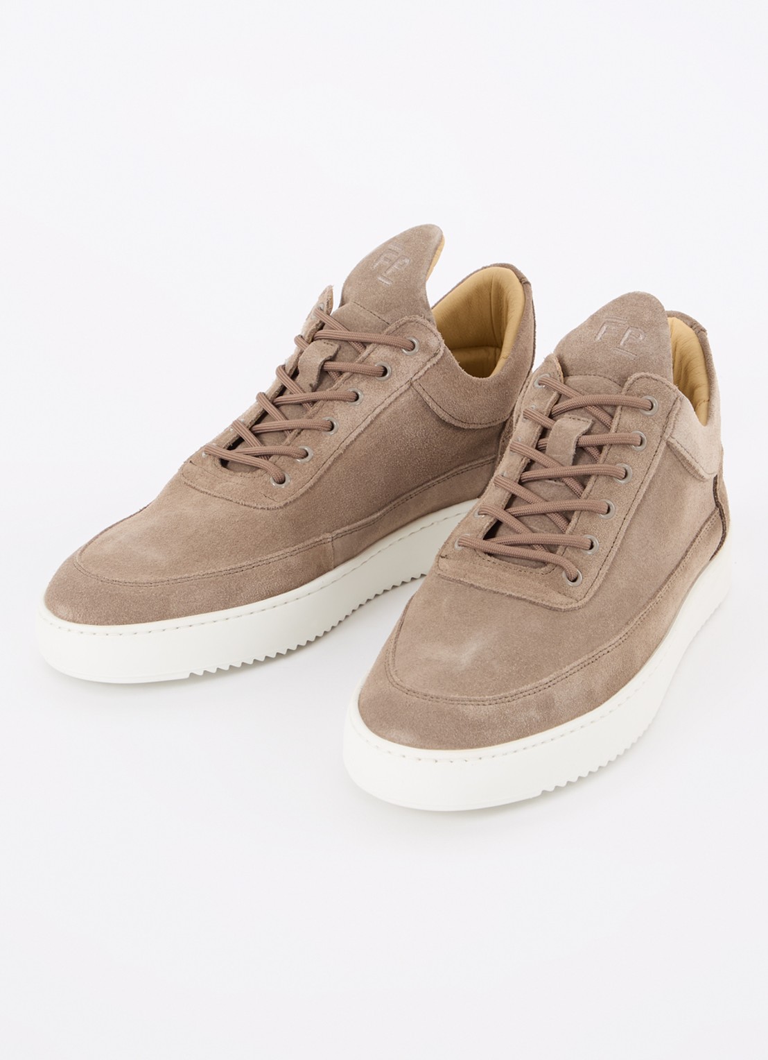 Filling Pieces Low Top sneaker van suède  - detail 4 zand